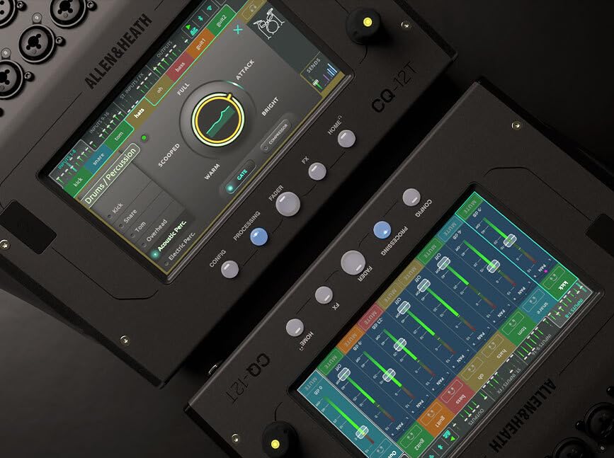 Allen & Heath CQ-12T Digital Mixer with 7'' Touchscreen and Bluetooth Connectivity