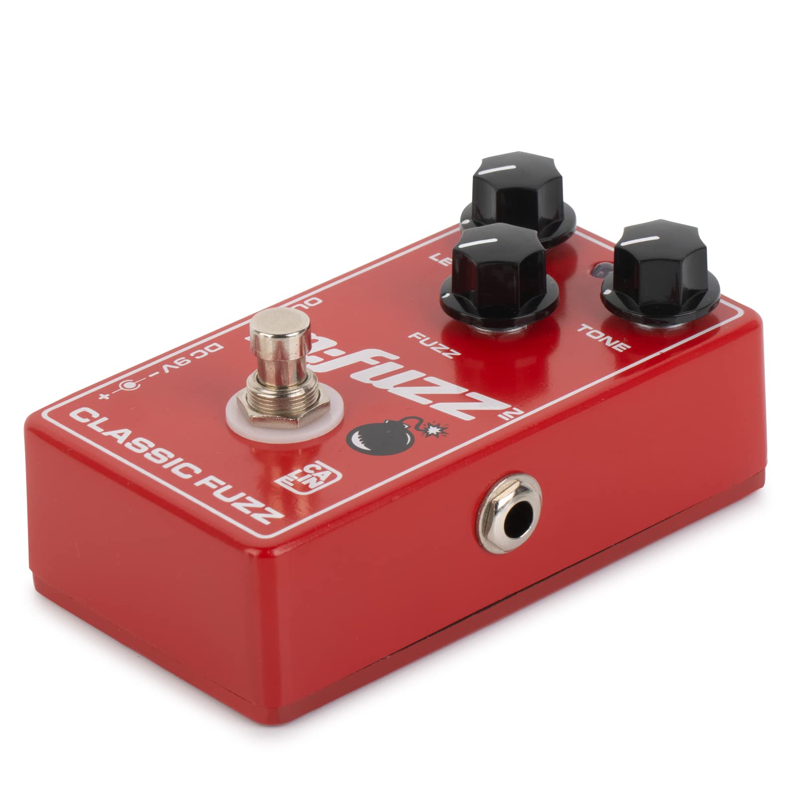 Caline CP-504 Fuzz Guitar Effect Pedal True Bypass Aluminum Alloy Casing M-FUZZ Pedal Red