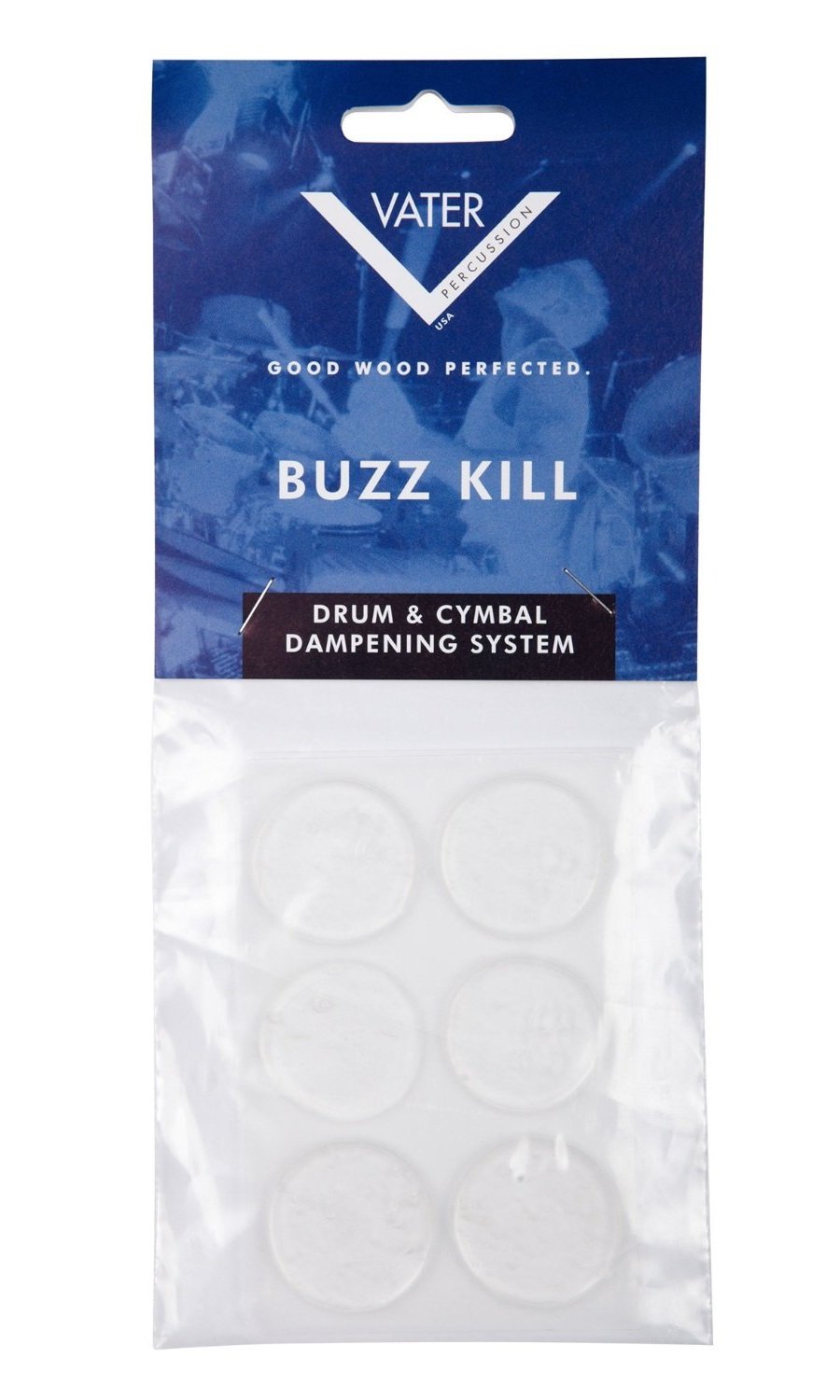 Vater Buzz Kill Drum Dampening Gels, 6-Pack