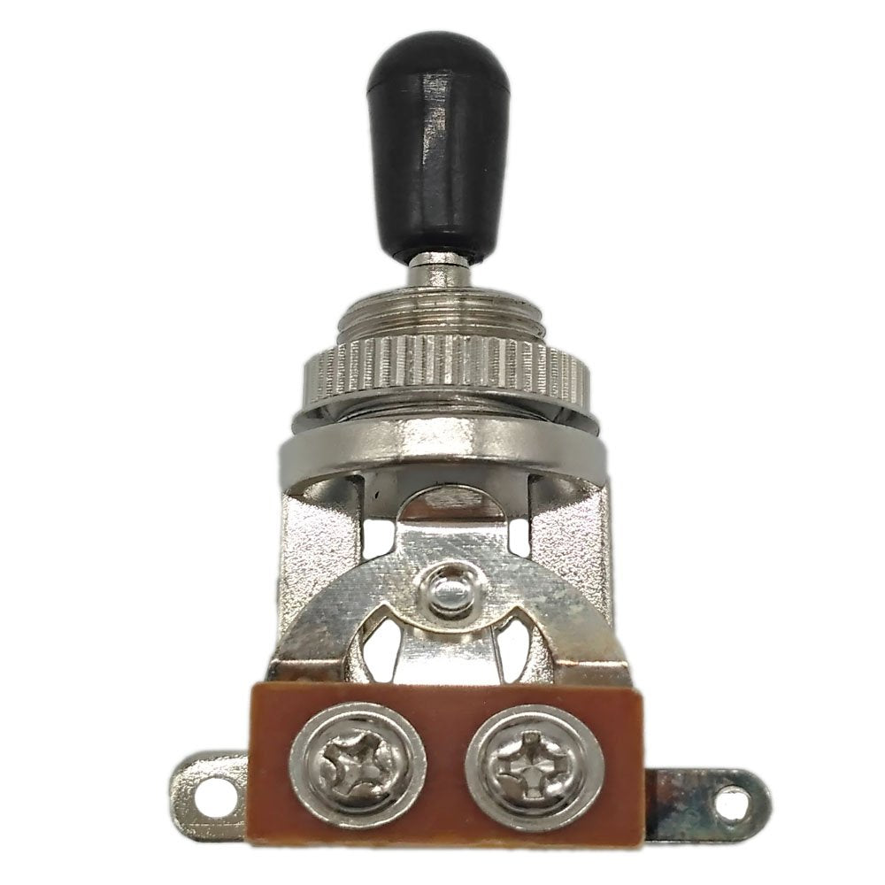 3 Way Short Straight Guitar Toggle Switch Pickup Selector for Gibson Epiphone Les Paul LP SG Electric Guitar (Silver)