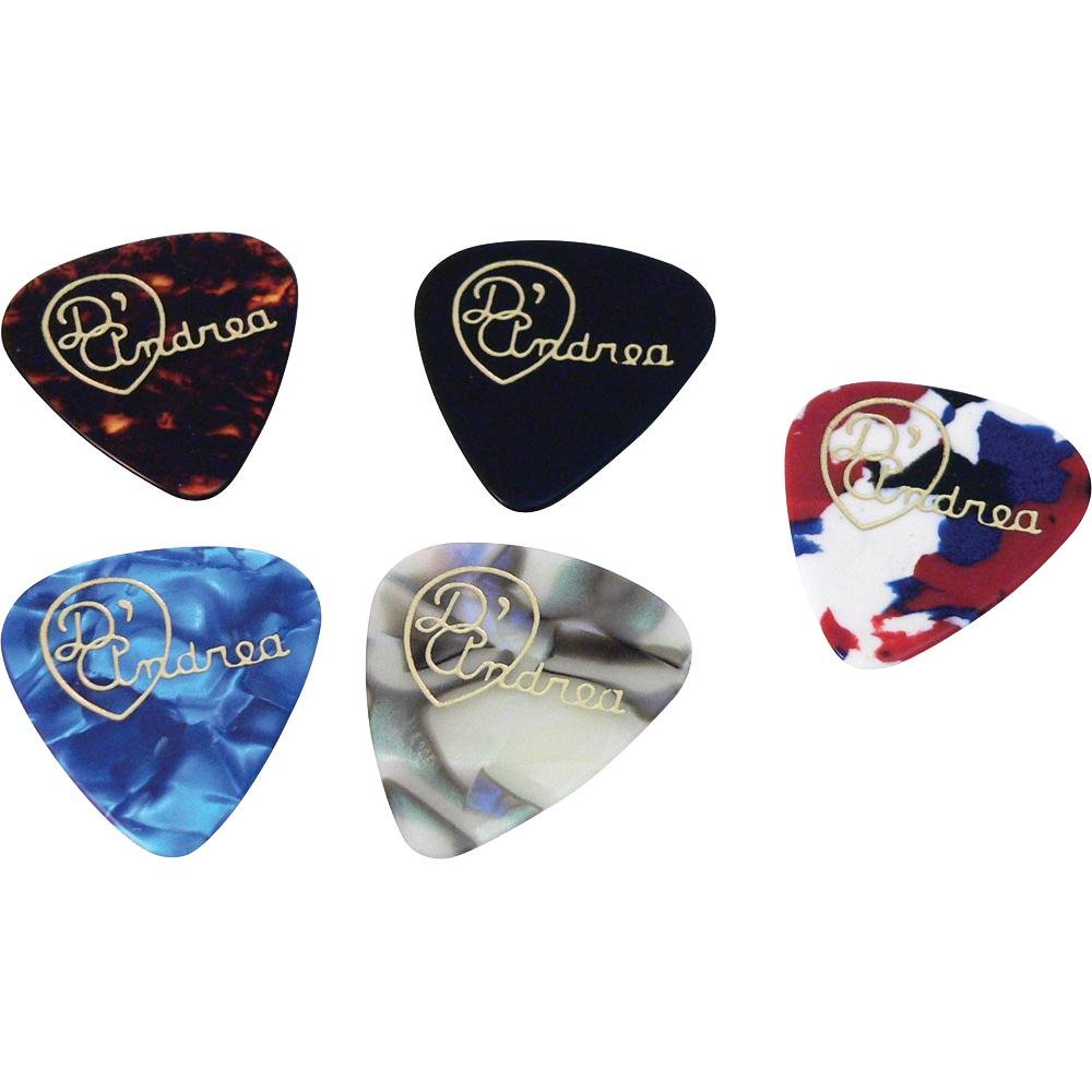D'Andrea Tnvct Guitar Picks, 12-Piece, Collectible Tin, Vintage Assortment, Thin