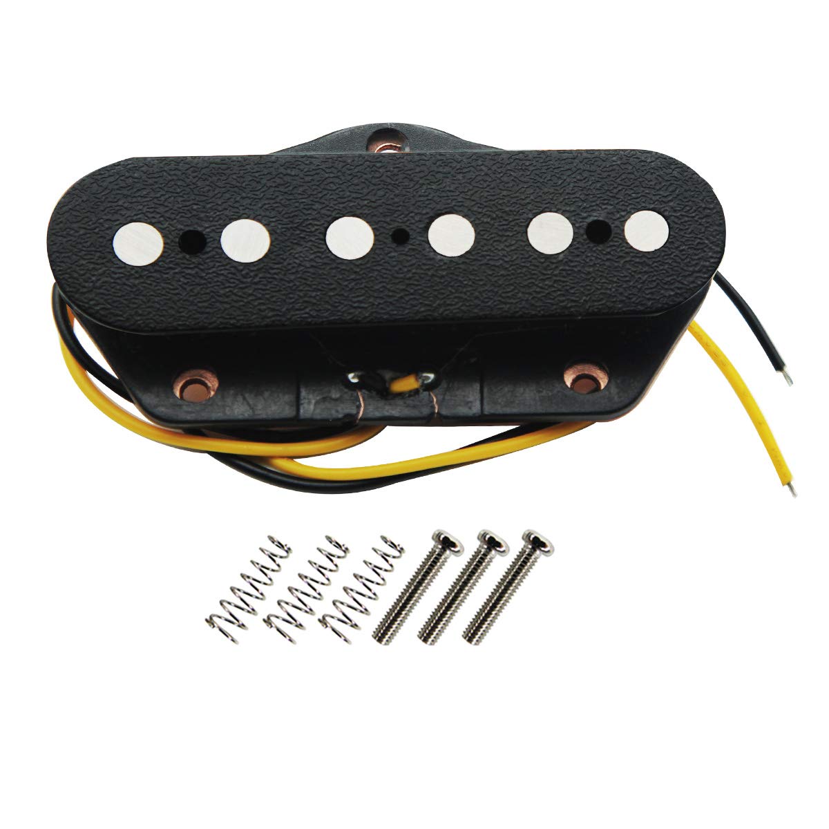 FLEOR Alnico 5 Guitar Pickups Tele Bridge Pickup w/Neck Pickup (Chrome) Fit Fender Telecaster Pickups Part