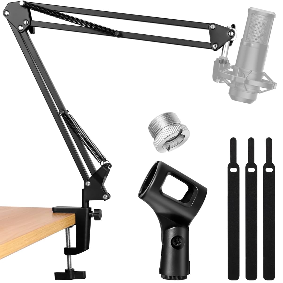 Device Of Urban Infotech Microphone Stand With Suspension Boom Scissor Arm Stand Mic Holder Desk Mount Mic Stand For Dynamic/Con