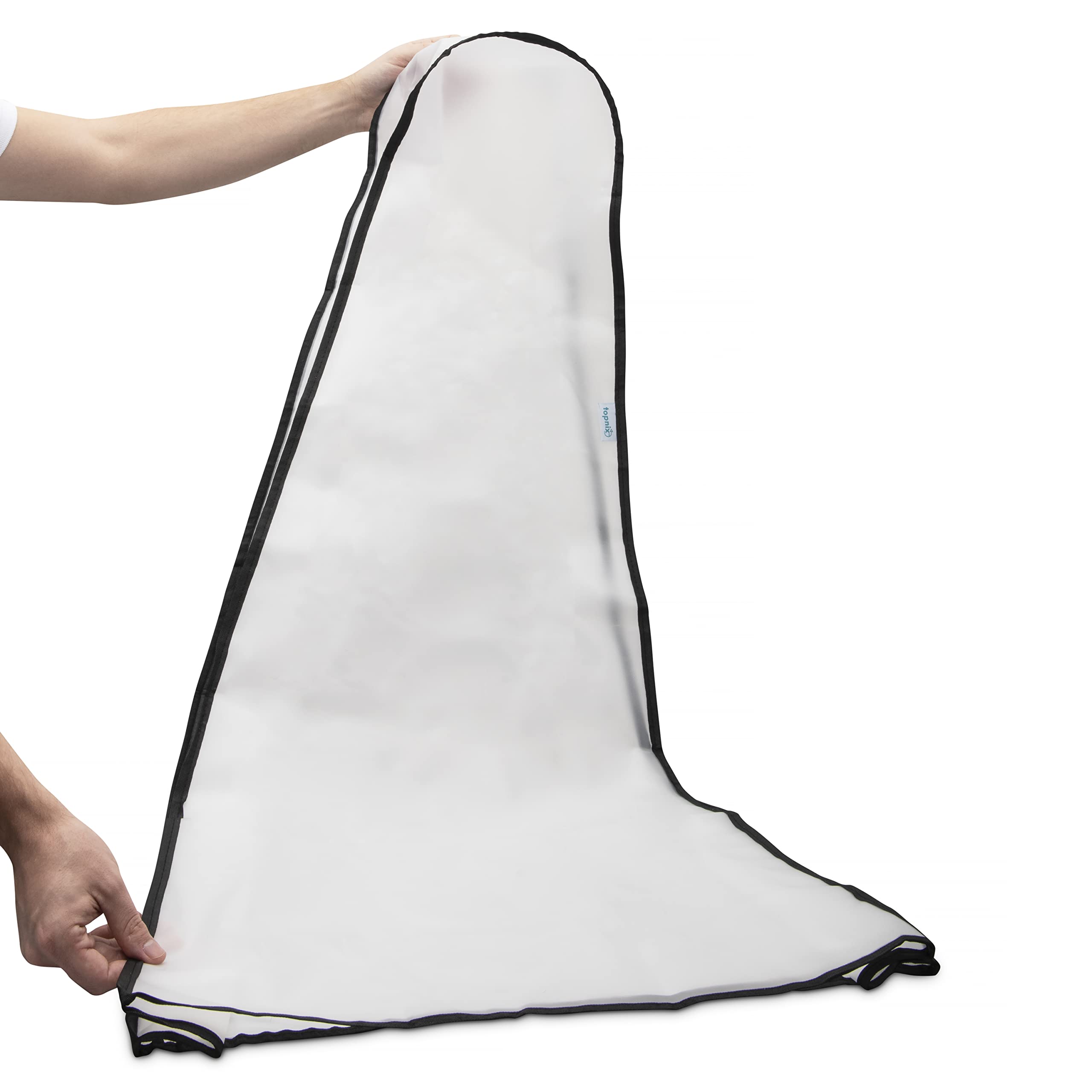 Topnix Guitar Dust Cover - 47 Inch Clear Protector - with Pouch, Cleaning Cloth and Pick Holder