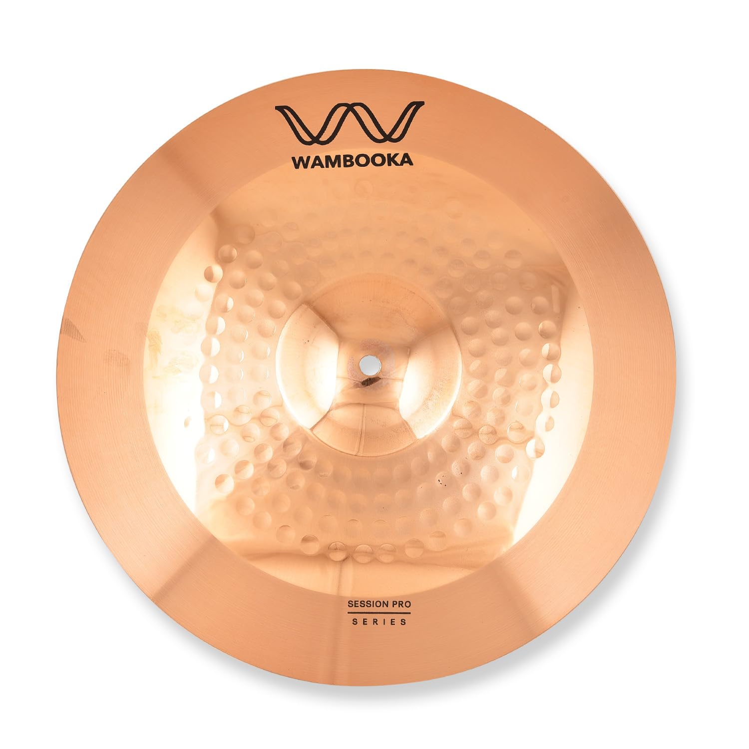 Wambooka Session Pro 16 Crash Cymbal For Drum Set - Italian Design, B8 Bronze (Hand-Hammered)