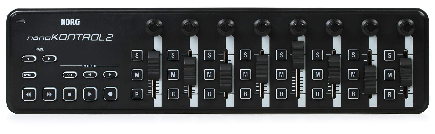 Korg nanoKONTROL2 Slim-Line USB Control Surface, Black