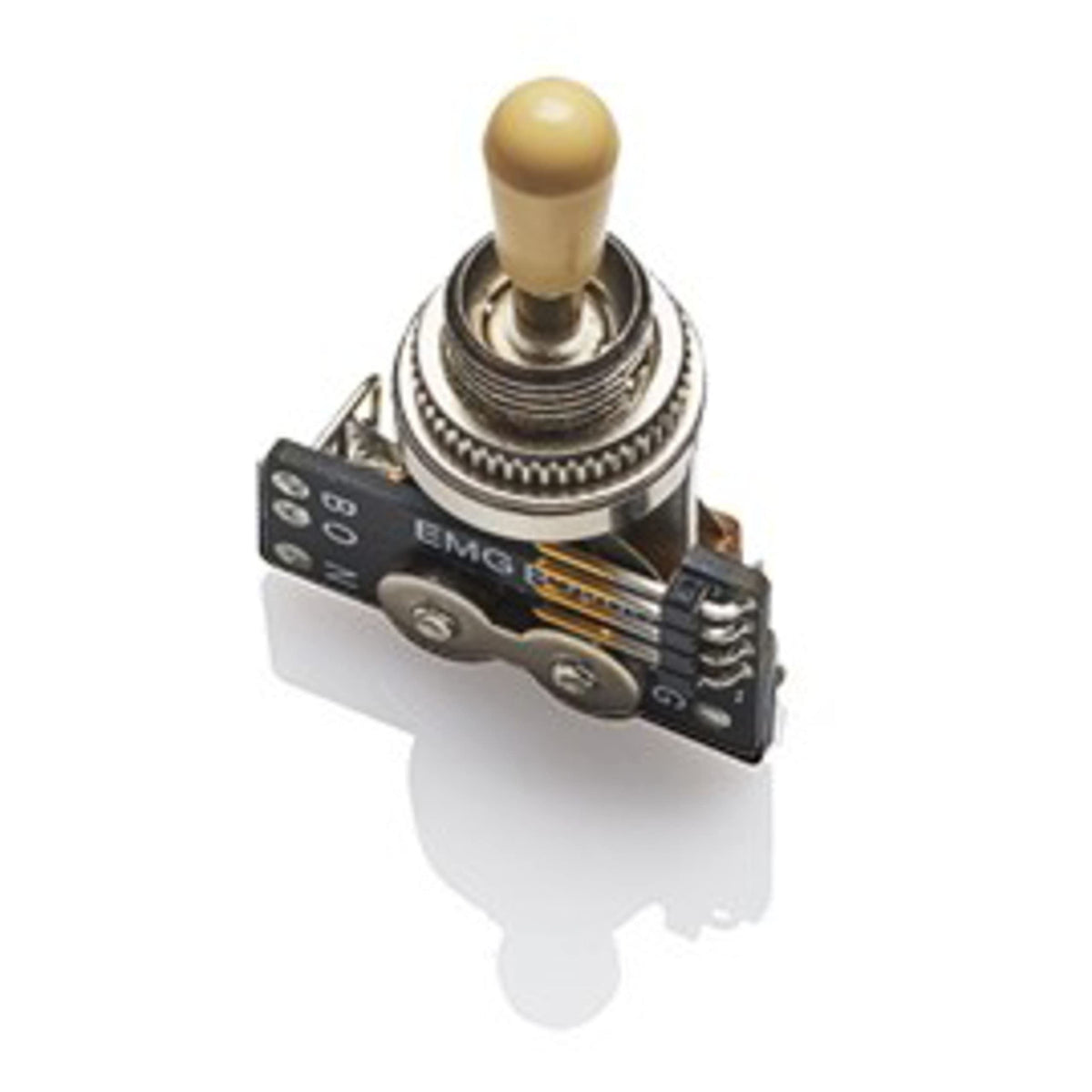 Emg Pickups 3-Way B289 Toggle Switch - Ivory Knob Pickup Selector Switch For Electric Guitars In Gibson Style | 2 Connection Cab