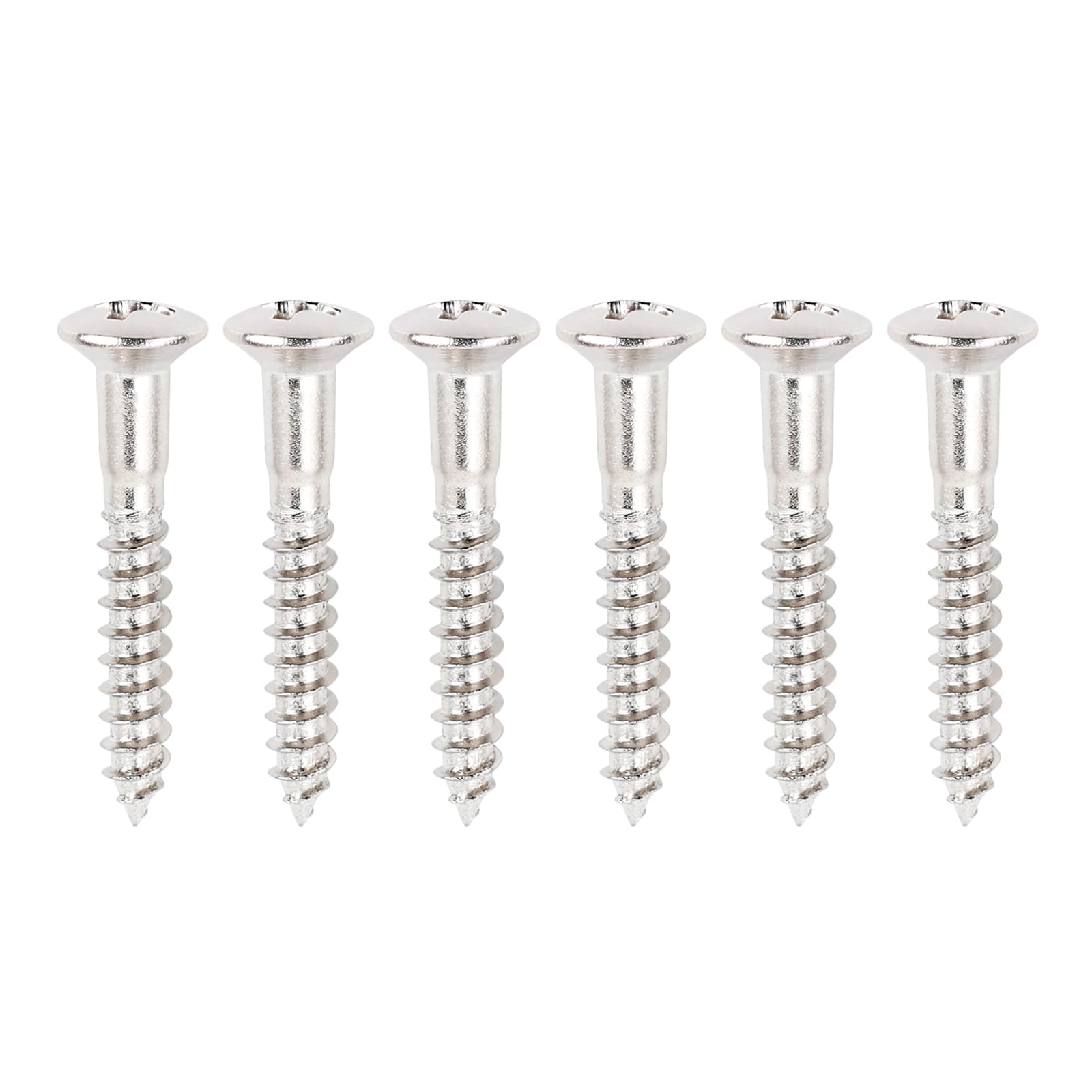 Banworks 3.5x25mm M3.5 Countersunk Oval Head Electric Guitar Fixed Bridge Mounting Screws Hardtail Bridge Mounting Screw for Squ