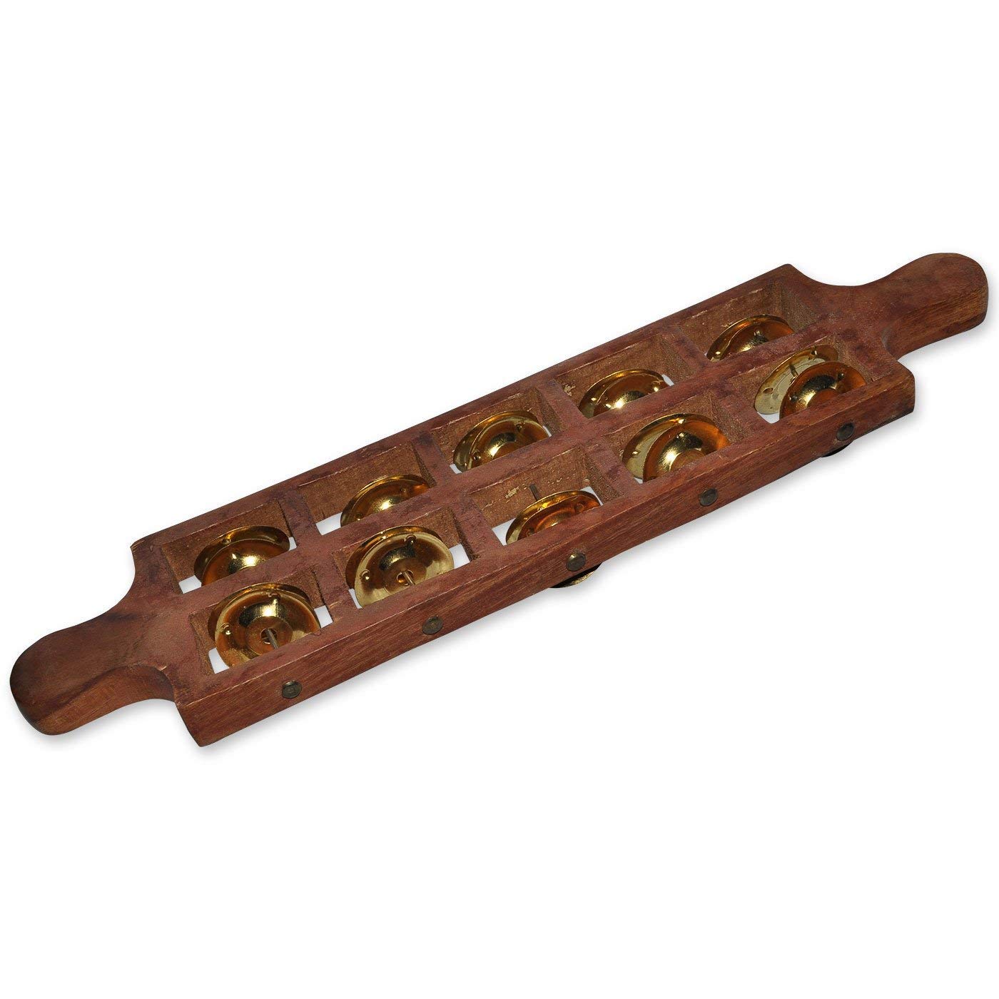 Mozart sheesham wood Jhika Cymbal Handmade Indian Musical Instrument 5 Bells
