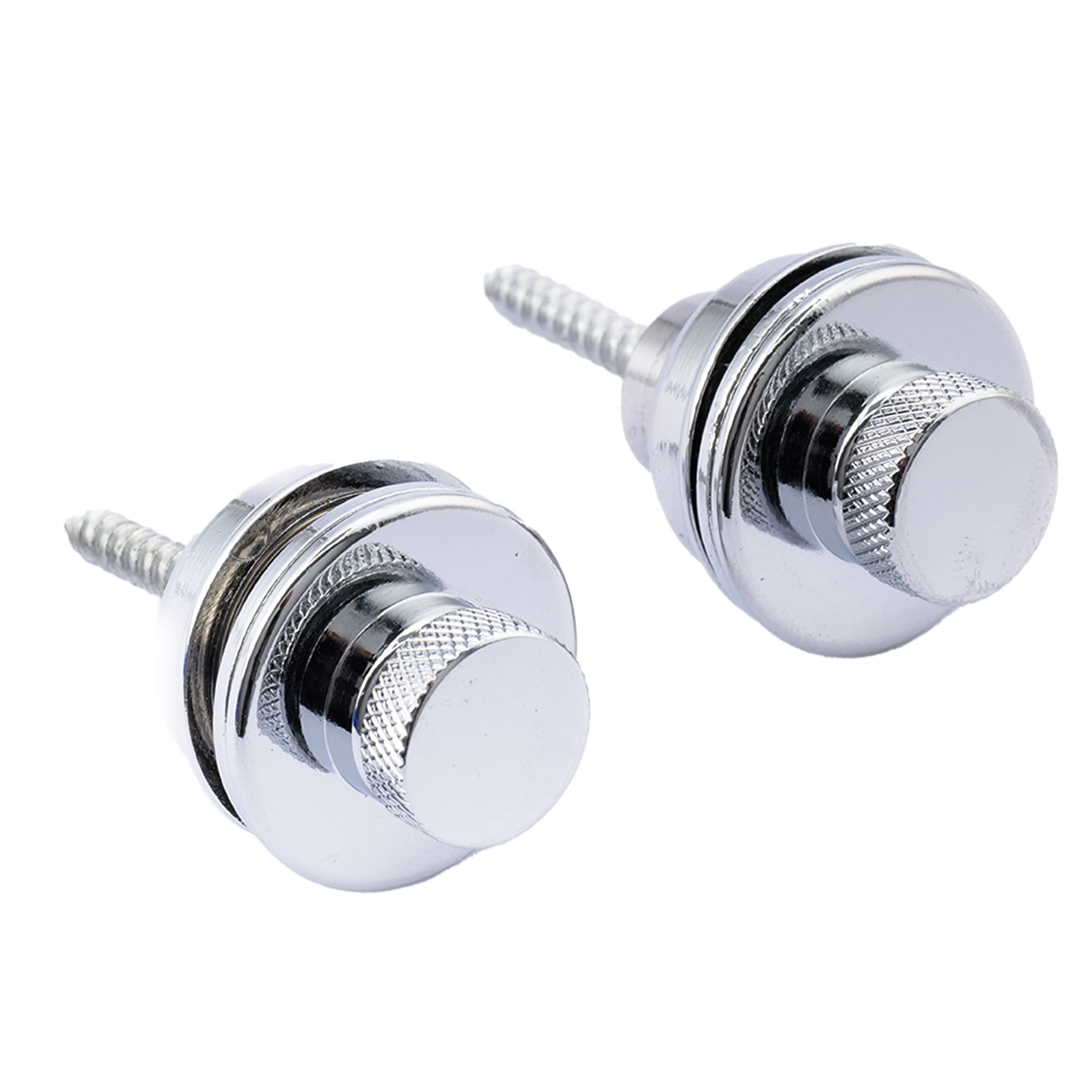 Musiclily Big Flated Head Guitar Bass Security Strap Locks Systems Buttons for Fender Strat Tele Electric Acoustic Guitar Bass P