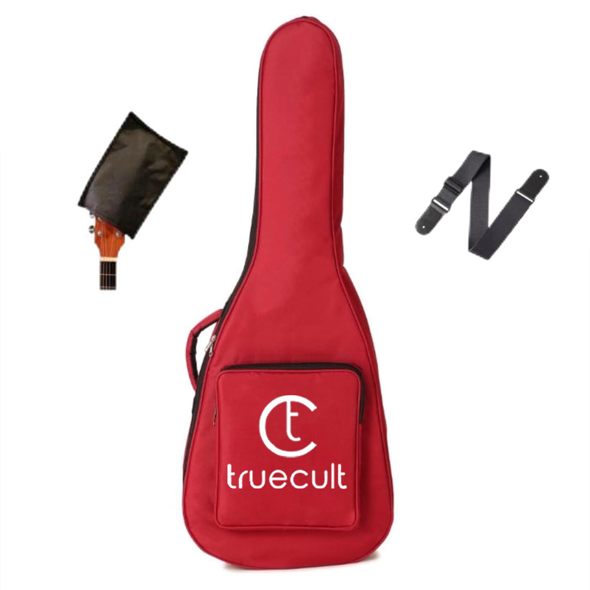 True Cult Acoustic Guitar Bag Compatible With All 38; 39; 40; 41; 42 Inches Guitar (Acoustic Guitar Bag, Red)