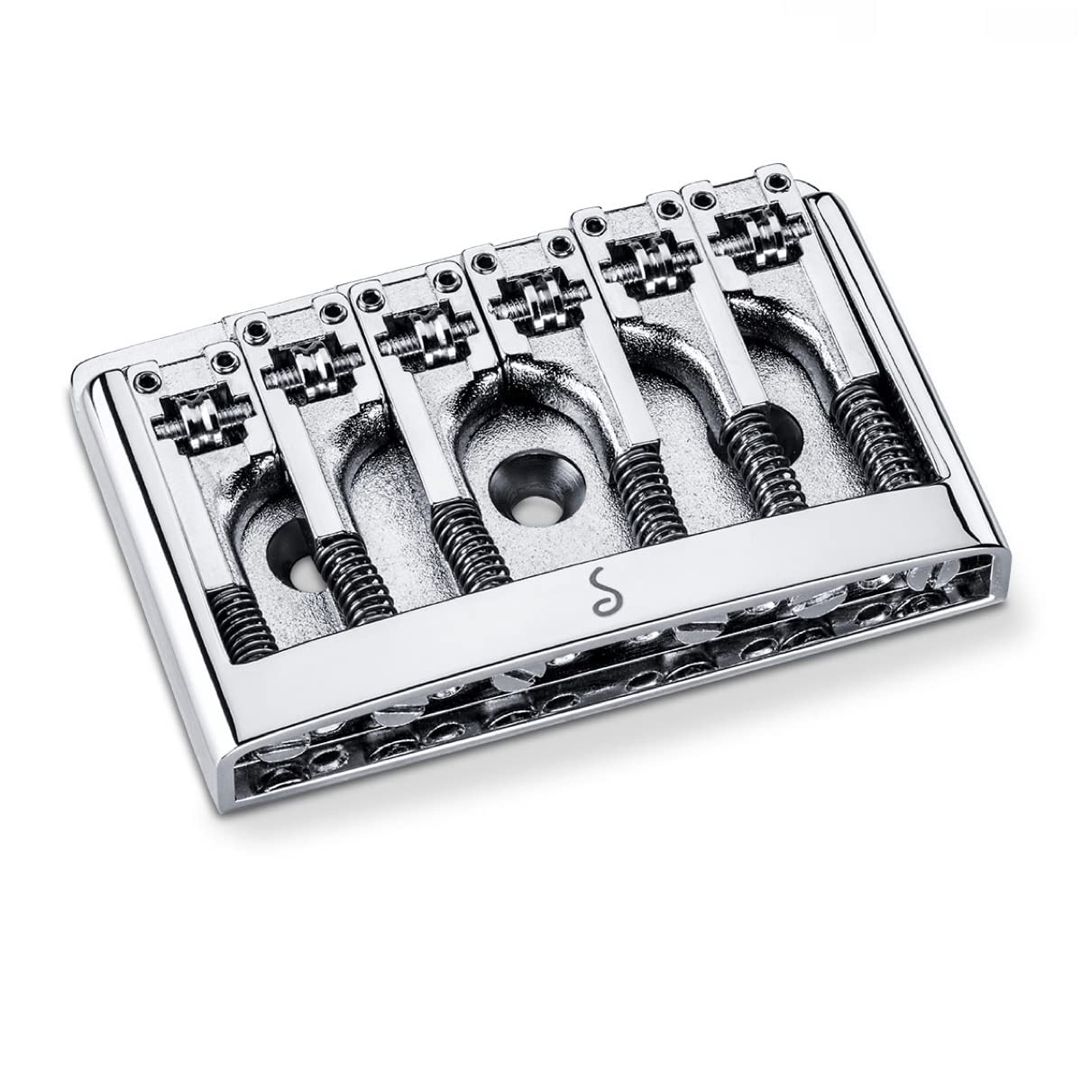 Schaller Flatmount Bridge 3D-6 with Adjustable Height Chrome