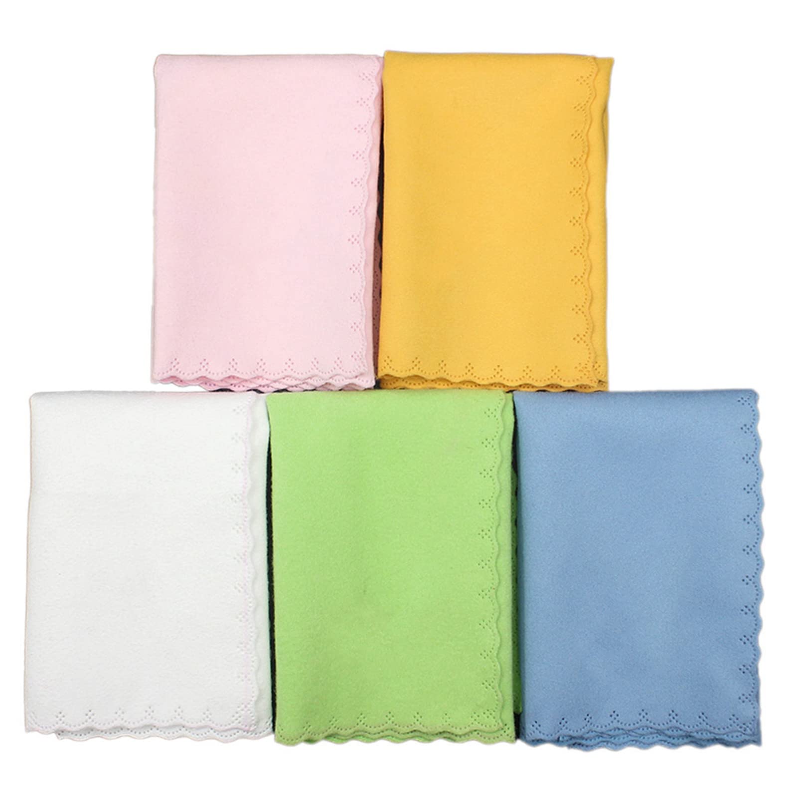 5pcs Microfiber Cleaning Polishing Polish Cloth Set for Musical Instrument Guitar Violin Piano violin cleaning cloth