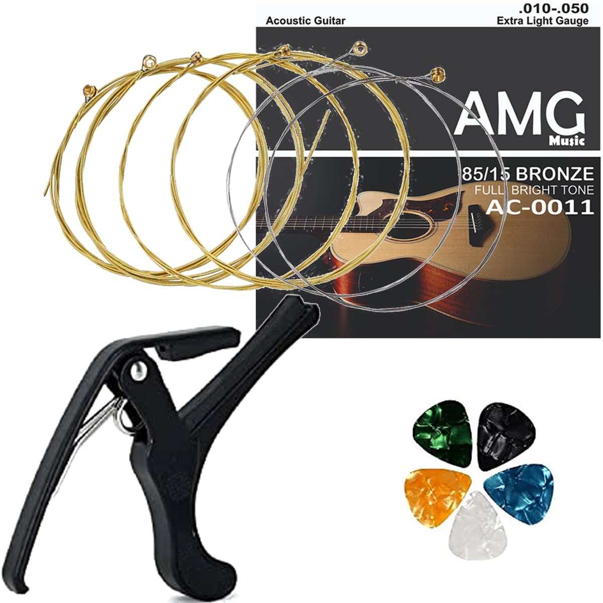 Device Of Urban Infotech Acoustic Guitar String And Capo Quick Change Spring Capo For Electric Guitar Bass Banjo Mandolin With S