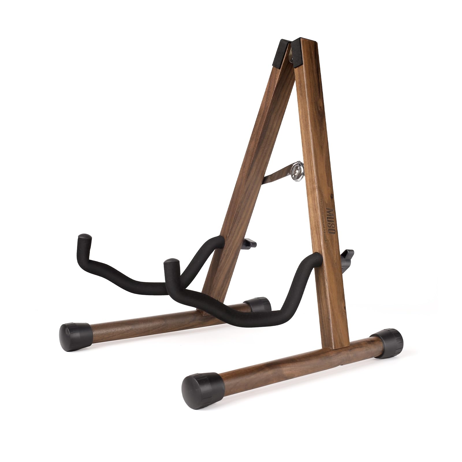 Muso Nutral Wood Guitar Stand, A-Frame Folding, Easy Assembly And Portable, For Guitar,Bass,Ukulele,Banjo,Cello,Mandolin,Durable