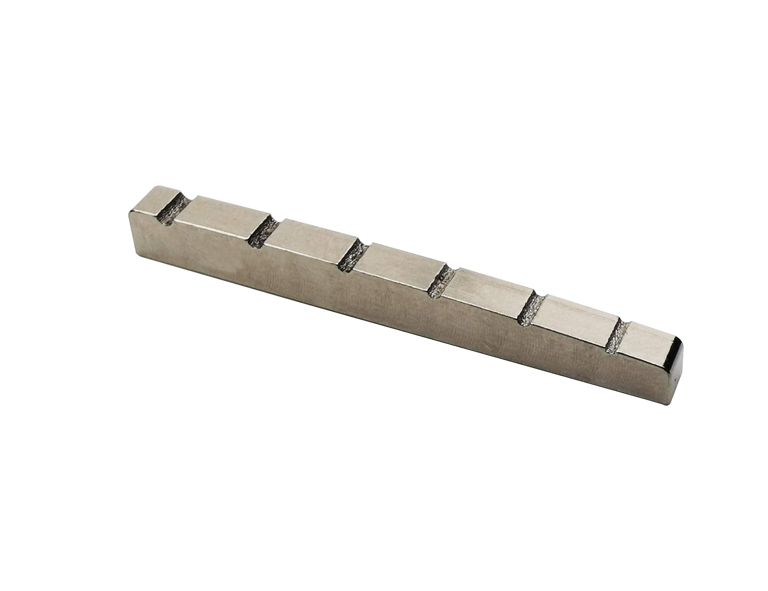 Guyker 42mm Guitar Titanium Alloy Nut - Pre-Slotted Nuts Replacement Compatible with Fender Strat ST Style Electric Guitar