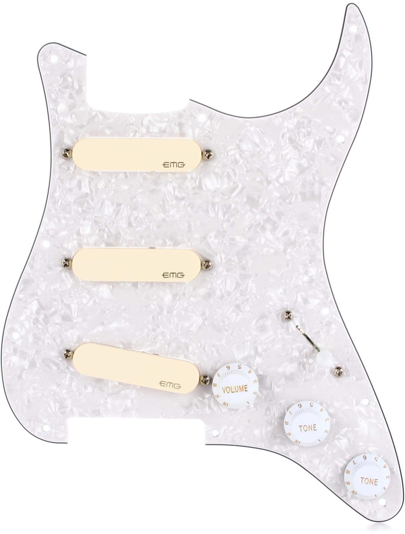 Emg Dg20 David Gilmour Active Pickup Guitar Pickguard Set,Ivory
