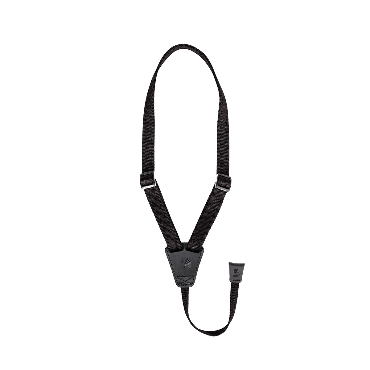 D'Addario Ukulele Strap - Clip On - Eco-Comfort - Ukelele Strap No Drill Needed - Black