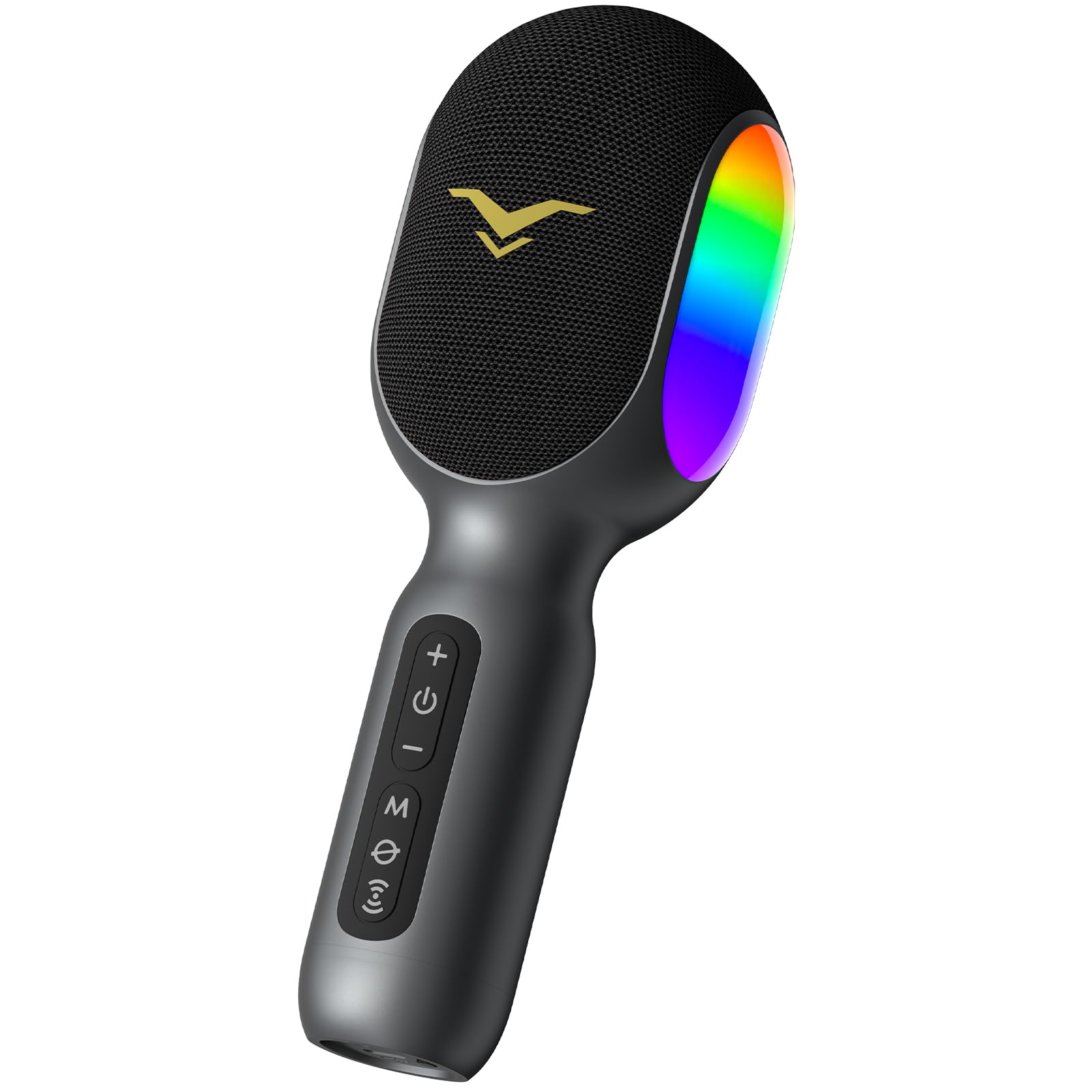 SONDTUO Wireless Bluetooth Karaoke Microphone, 5-in-1 Portable Handheld Mic with LED Lights, Supports Duet Singing, Karaoke Mic 