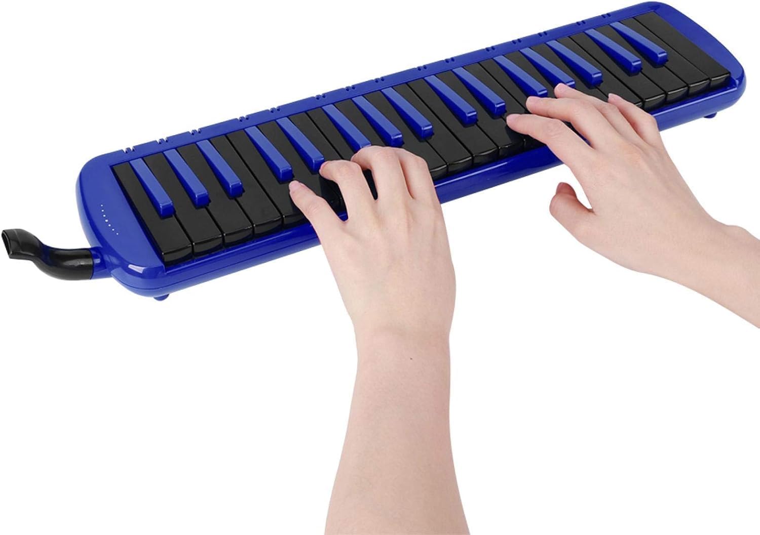Technobuyers 37 Keys Melodica for Beginner, Air Piano Musical Instrument with Carrying Bag Blue