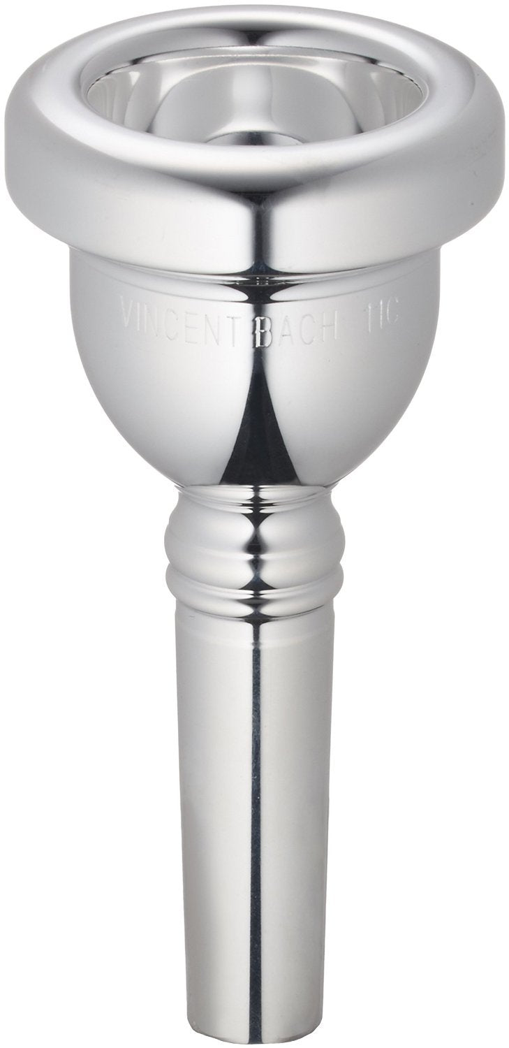Bach 35015 Small Shank Tenor Trombone Mouthpiece, Silver Plated, 15 Cup Medium Deep