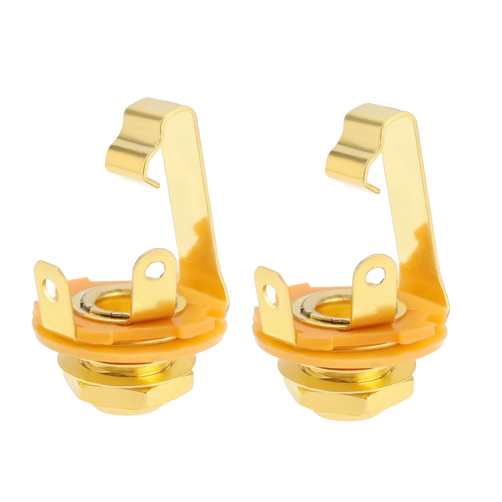 The Lord Of The Tools 2Pcs Guitar Input Jack 6.5Mm Jack Mono Panel Mount Receptacle 1/4 Inch Female Guitar Input Jack For Guitar