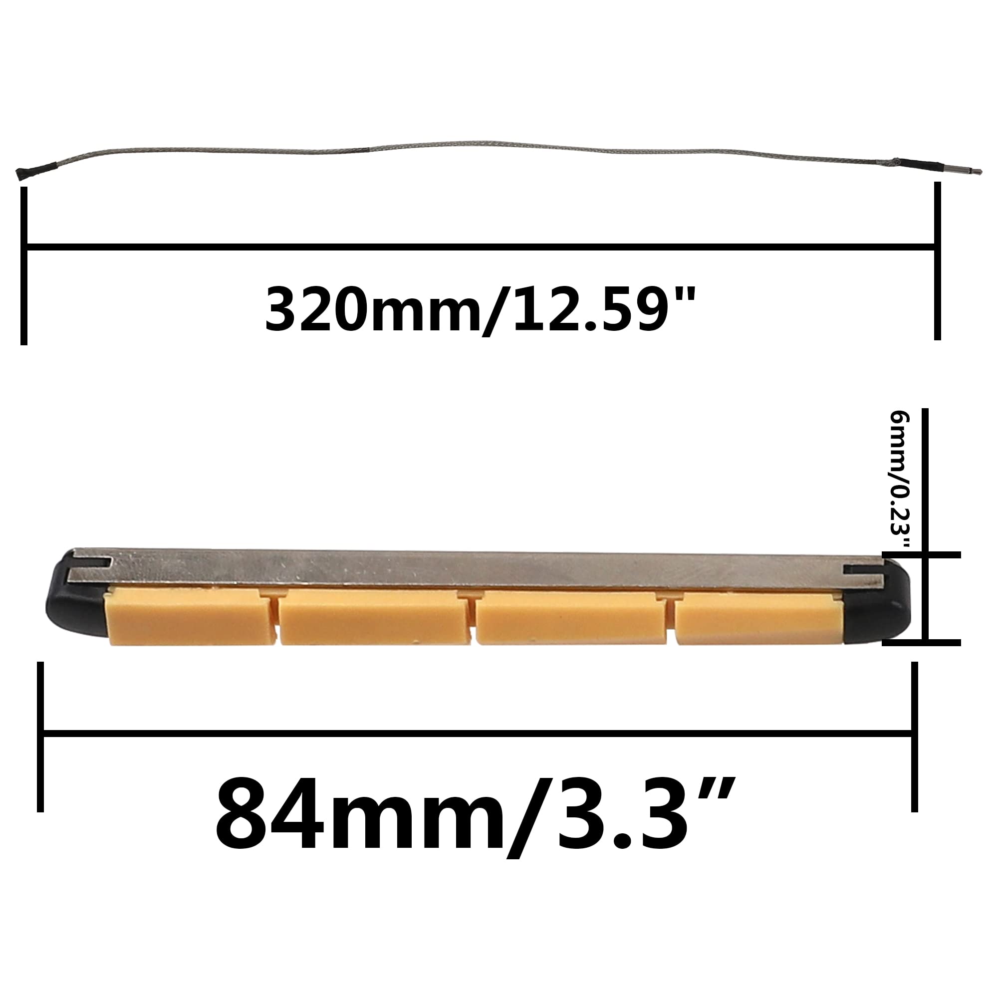 1Pcs Yootones Under Saddle Transducer Pickup Compatible with 4 String Acoustic Bass Guitar Parts