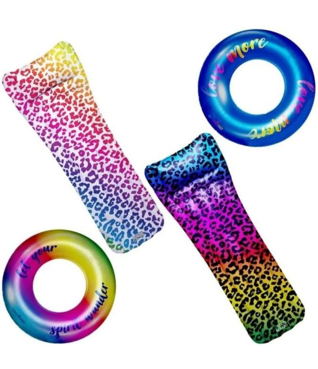 Jj Gifts Charlotte Luxe Float Set - Cocon Bongo - Set Of 4 Multicolor Inflatable Beach Toys