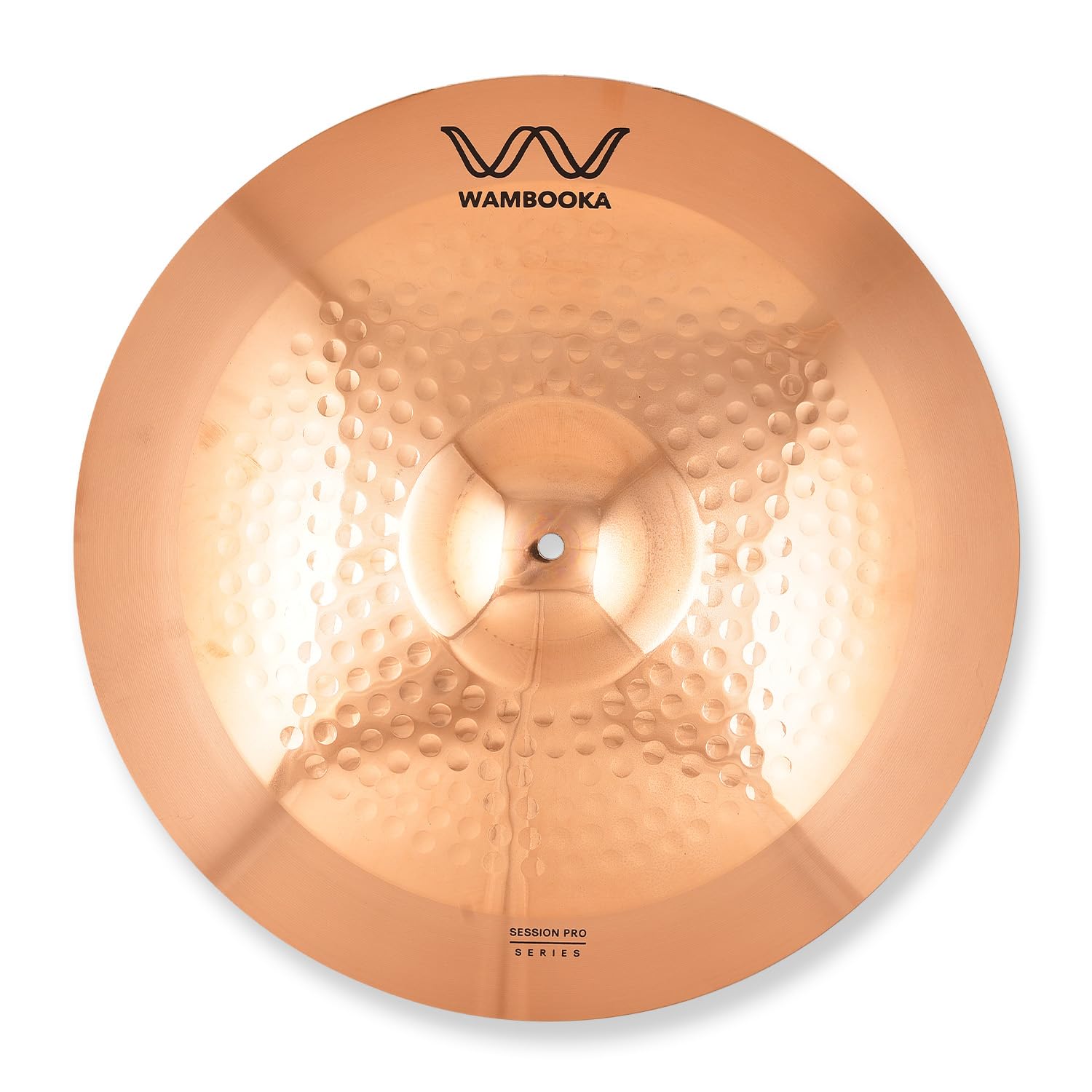 Wambooka Session Pro 20 Inch Ride Cymbal For Drum Set - Italian Design, B8 Bronze (Hand-Hammered)