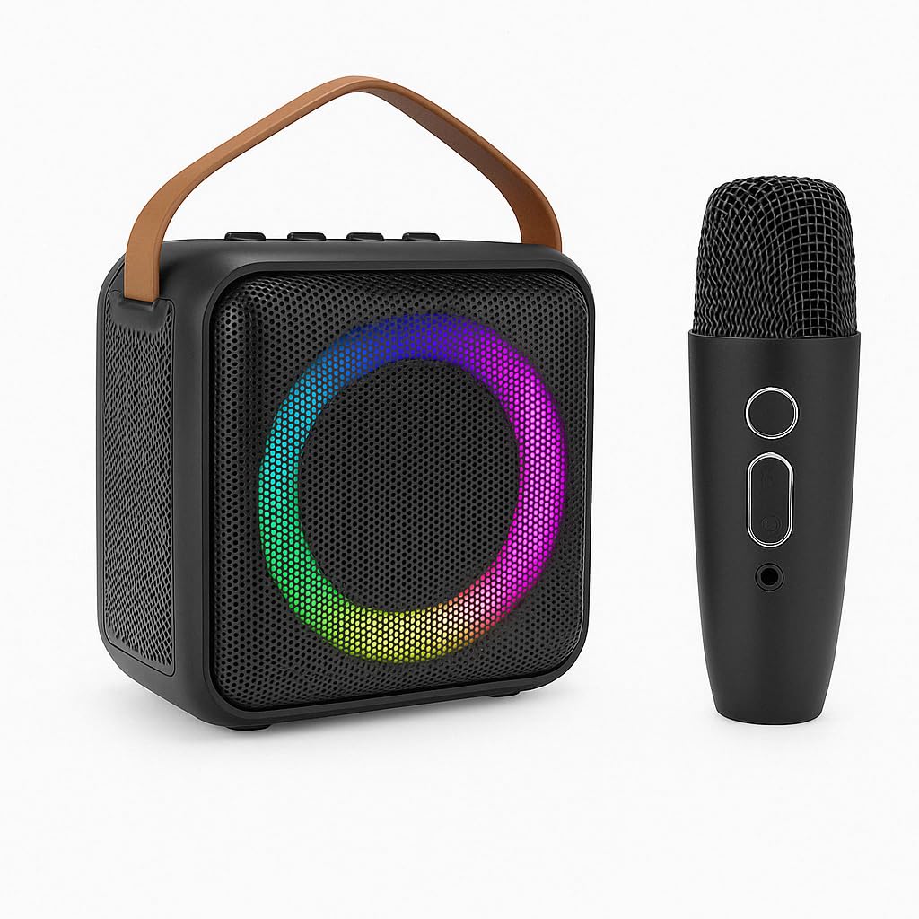 Kidara Partyblast Karaoke Speaker And Wireless Mic For Kids Toddlers Bluetooth Led Portable Boys Girls Perfect Family Gatherings