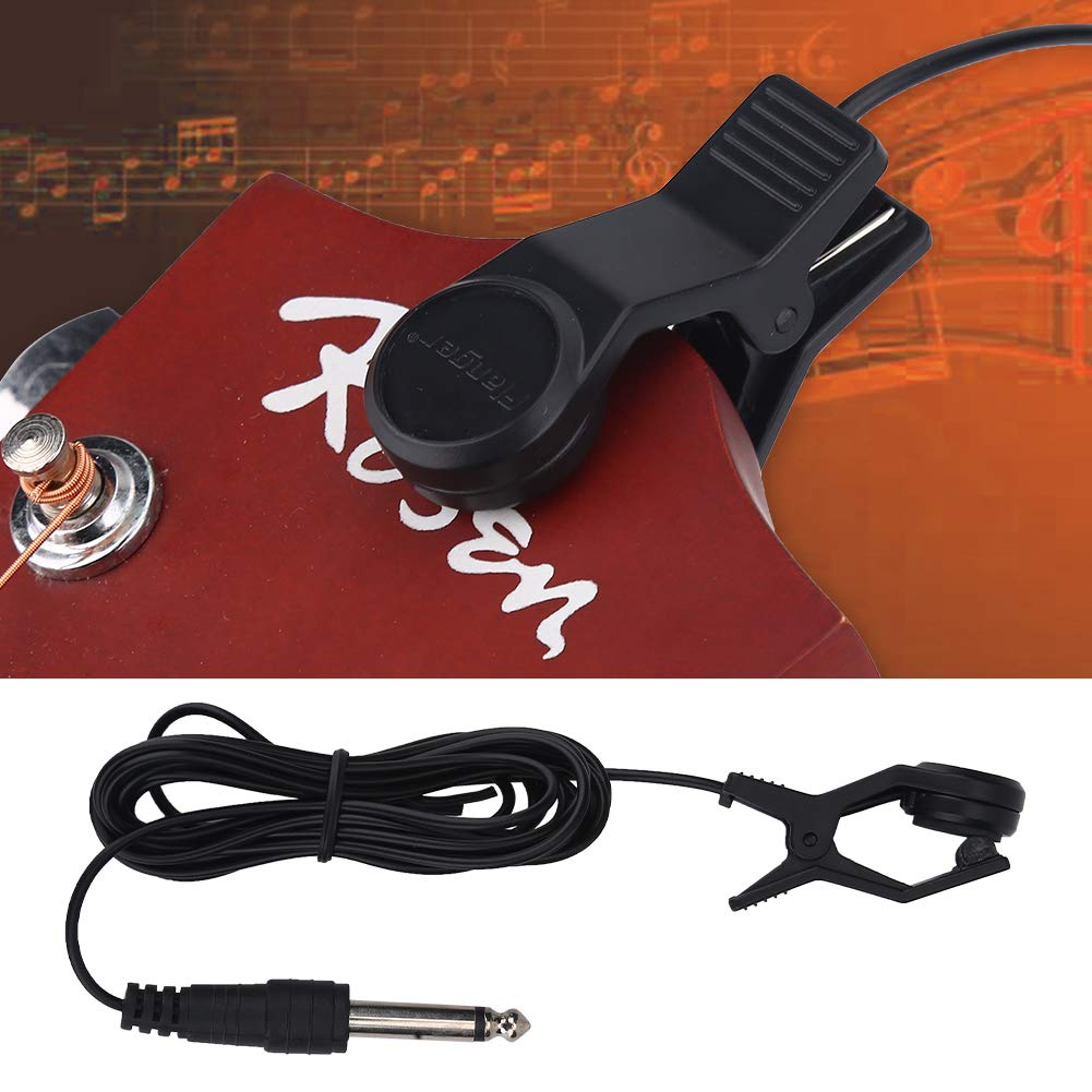 Guitar Acoustic Clip On Pickup Universal General Piezo Microphone for Guitar Mandolin Bouzouki Violin Banjo Ukulele