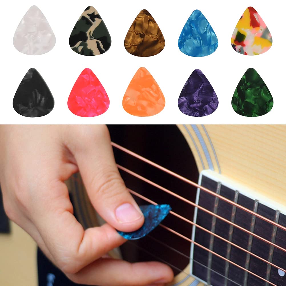 TIMESETL Guitar Accessories Kit Guitar Tool Changing Kit Include Acoustic Guitar Strings, Tuner, Capo, String Winder, Picks, Pic