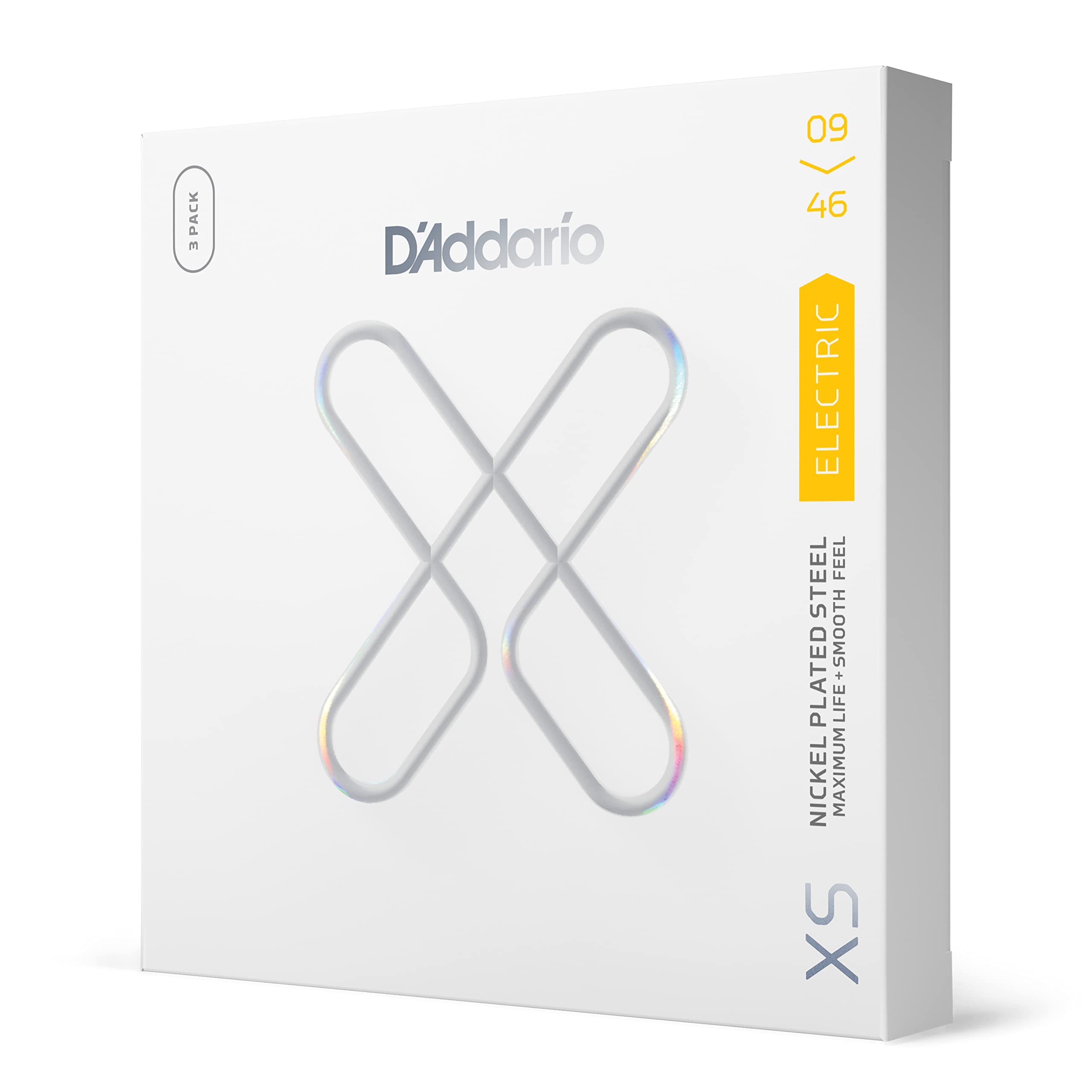 D 'Addario Guitar Strings - Xs Nickel Coated Electric Guitar Strings - Xse0946-3P - Maximum Life With Smooth Feel & Exceptional