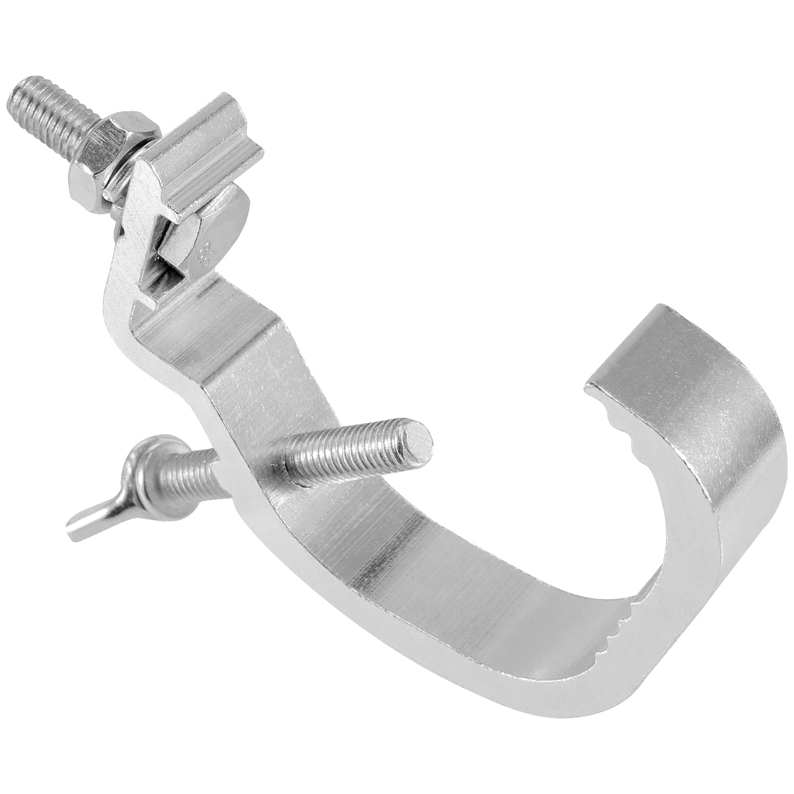 MUKCHAP 10PCS Truss Stage Light Clamp Hook, 1.2-2 Inch Cast Aluminium DJ Light Clamps, Stage Lighting C Clamps Clips for Par Lig