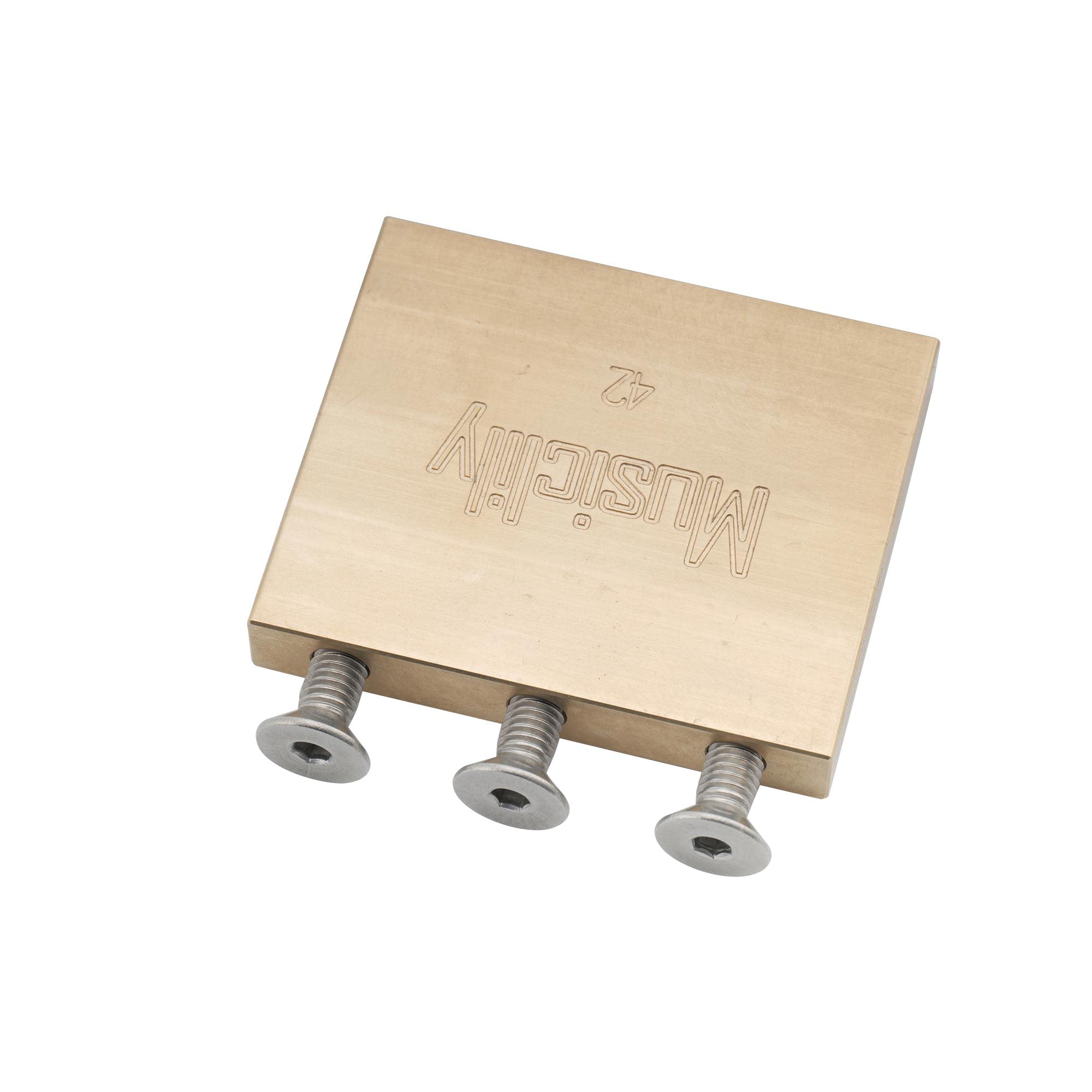Musiclily Ultra 42mm Solid Brass Tremolo Block for Floyd Rose Locking Tremolo Bridge Electric Guitar