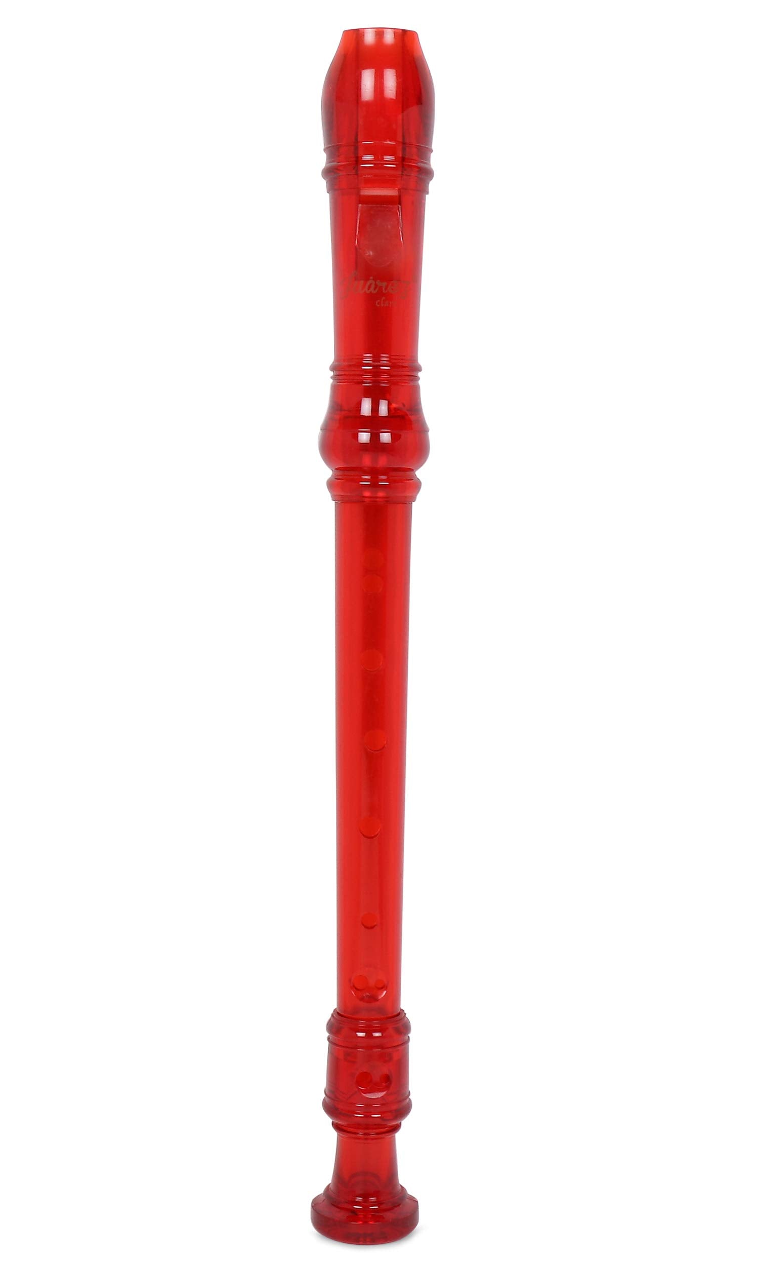 JUAREZ JRF100RD Clar Descant German Style 8 Holes Soprano Recorder Flute with Cleaning Rod Suitable for School Ensembles | Home 