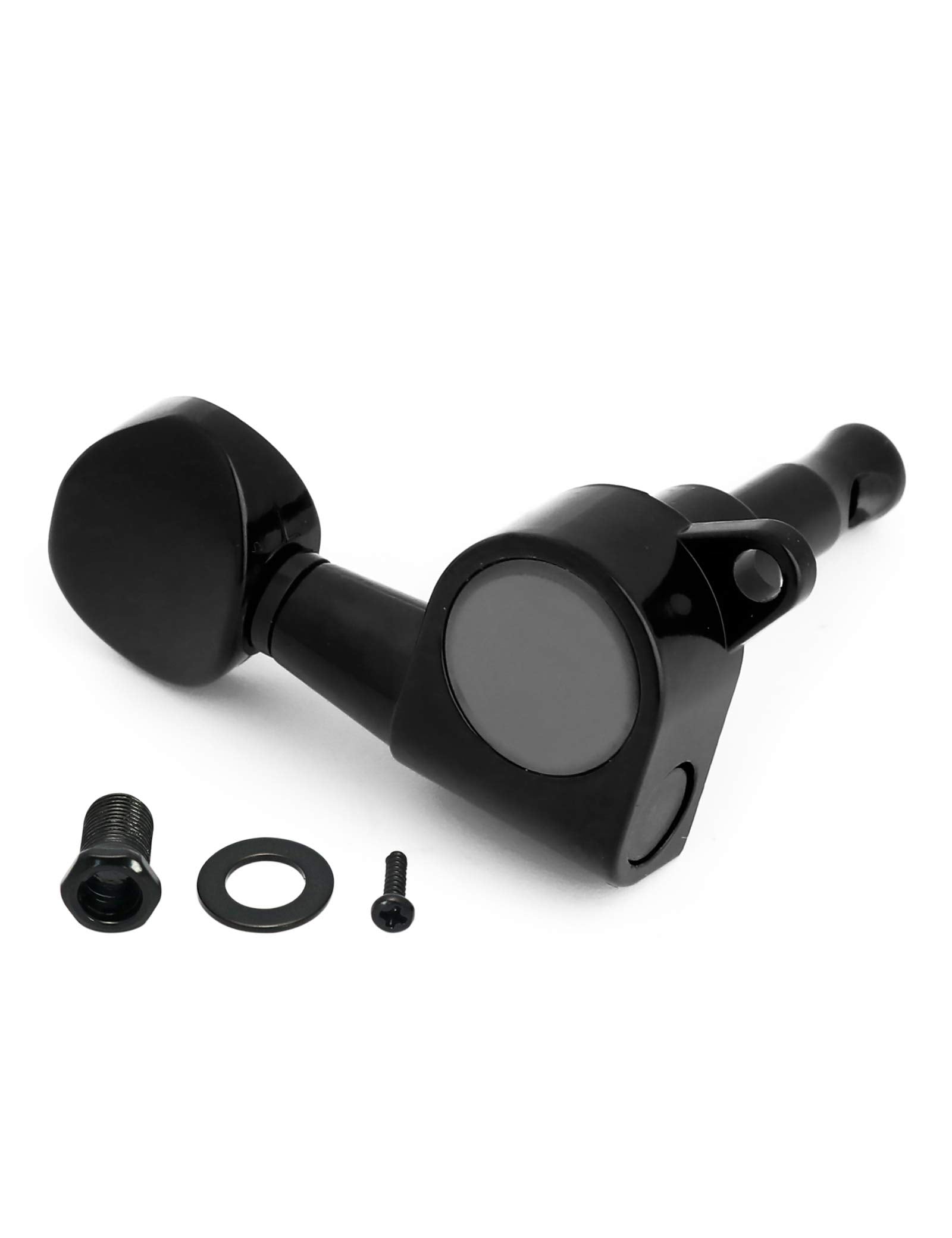 Holmer Guitar String Tuning Pegs Tuning Machines Sealed Machine Heads Grover Tuners Tuning Keys Oval Button 6 In Line for Right