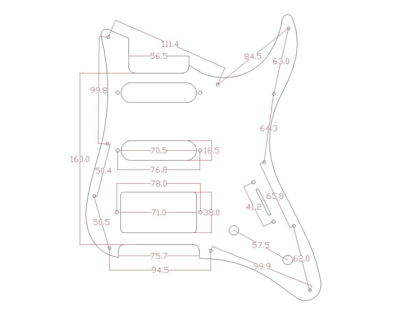 KAISH Guitar HSS Pickguard and Tremolo Trem Cover Back Plate fits Yamaha PACIFICA Guitar White Pearl