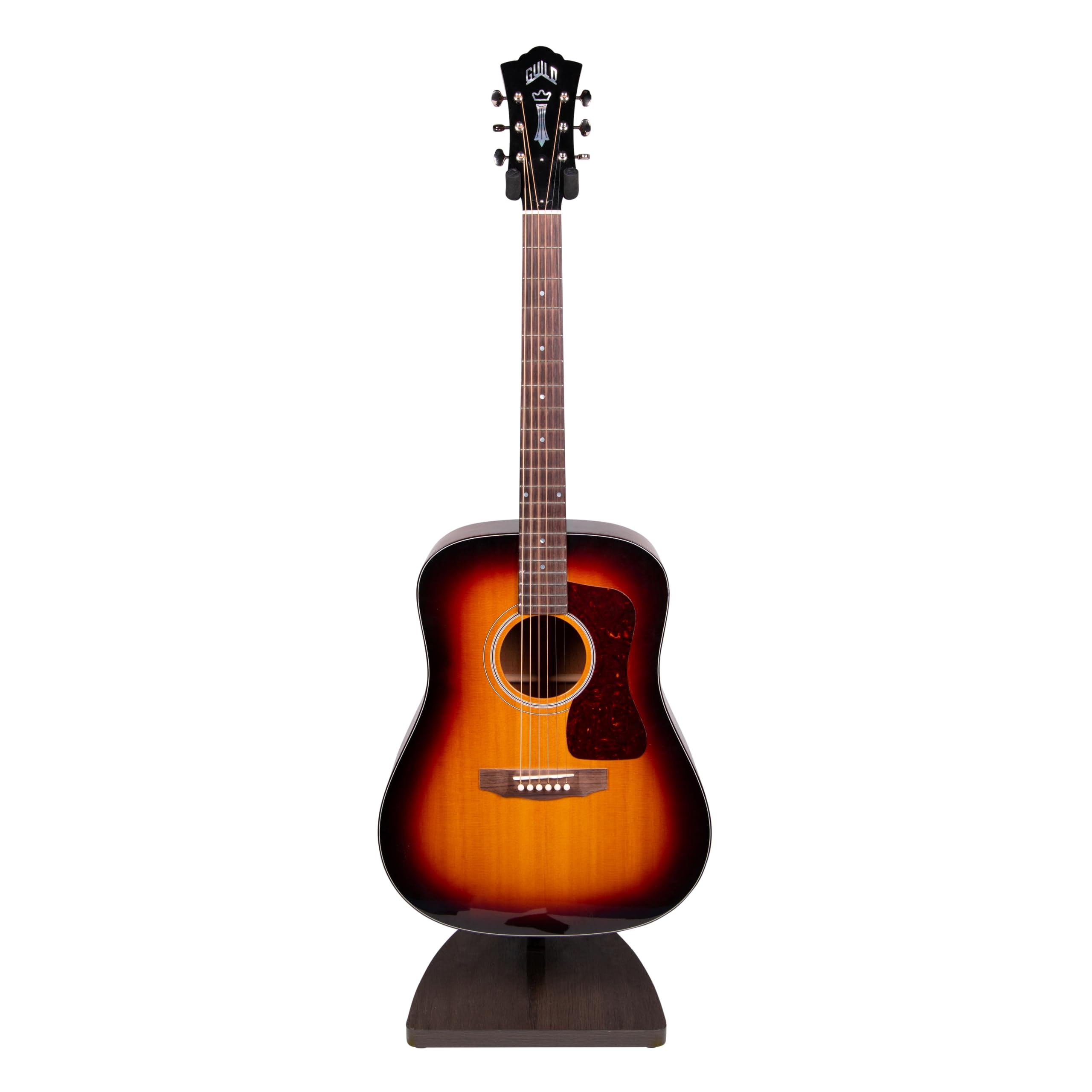 Gator Frameworks Elite Series Hanging Wooden Guitar Stand in Dark Brown Walnut Finish Fits Acoustic and Electric (GFW-ELITEGTRHN