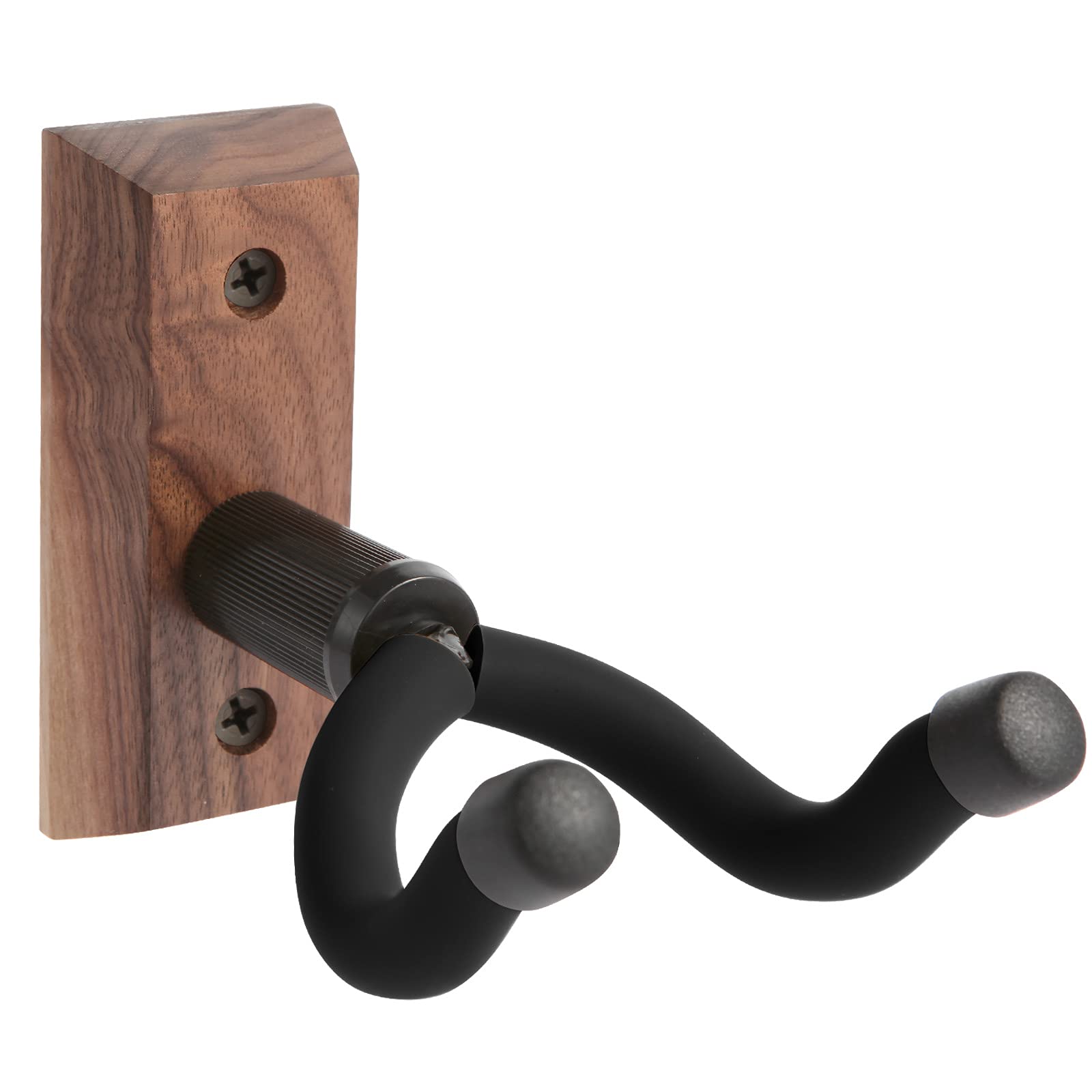 Guitar Wall Mount, Guitar Hangers Hooks Bracket Holders For Acoustic And Electric Guitars Bass Banjo Mandolin, Black Walnut Wood