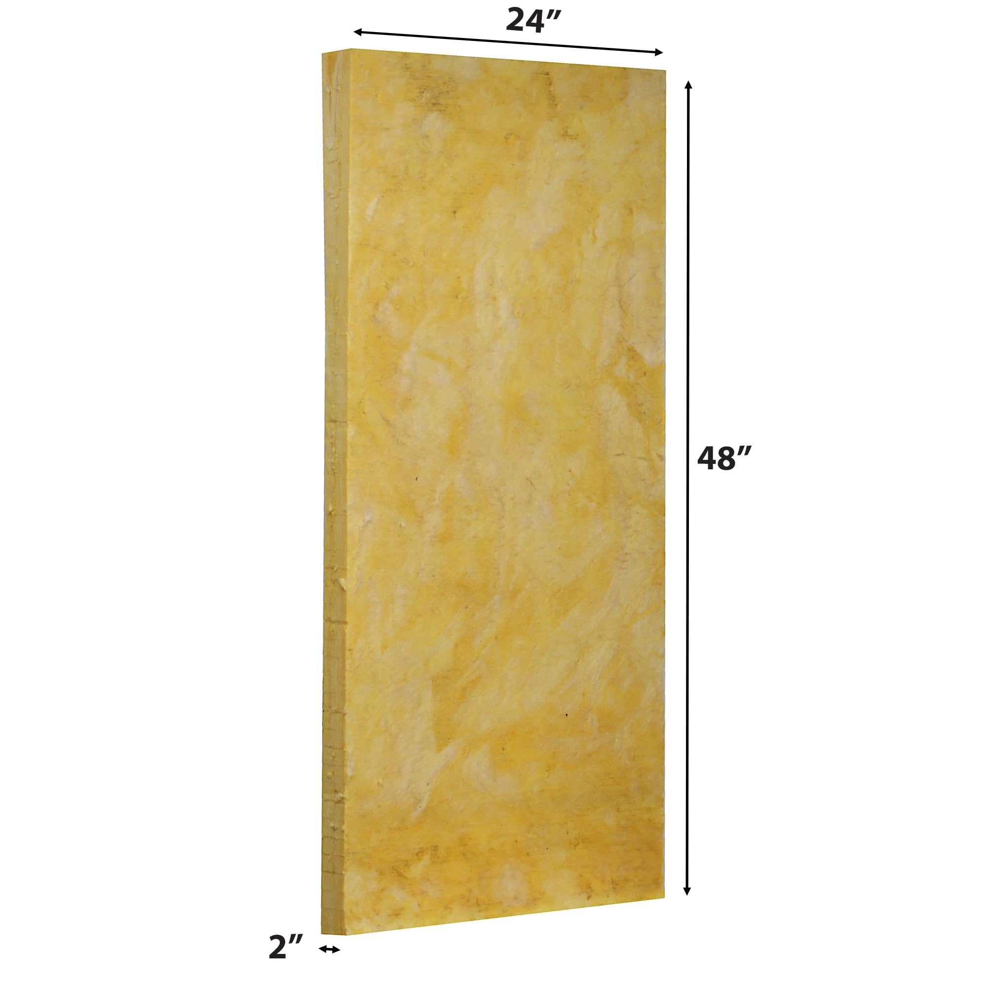 ATS Acoustics Rigid Fiberglass Soundproofing Acoustic Insulation Board, 2 inch, Case of 6