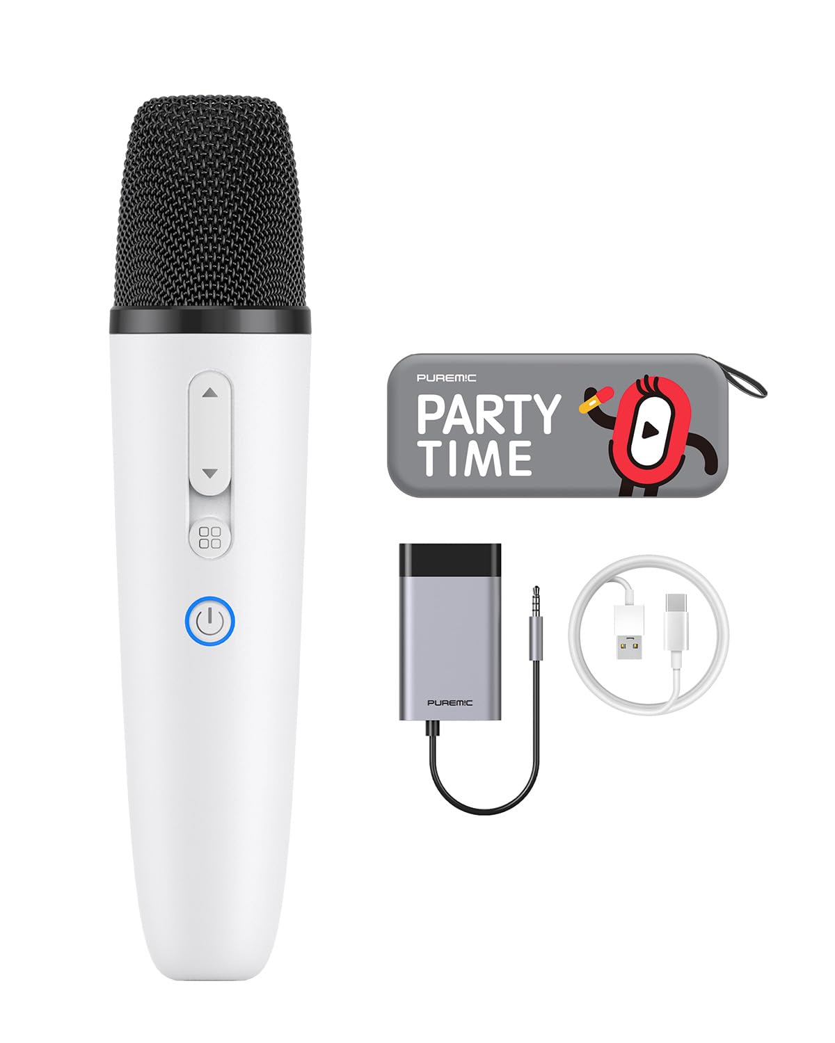 PUREMIC Tesla Karaoke Microphone for Tesla with Portable Case, Car Karaoke Microphone with USB A Receiver for Tesla Model Y/3/S/