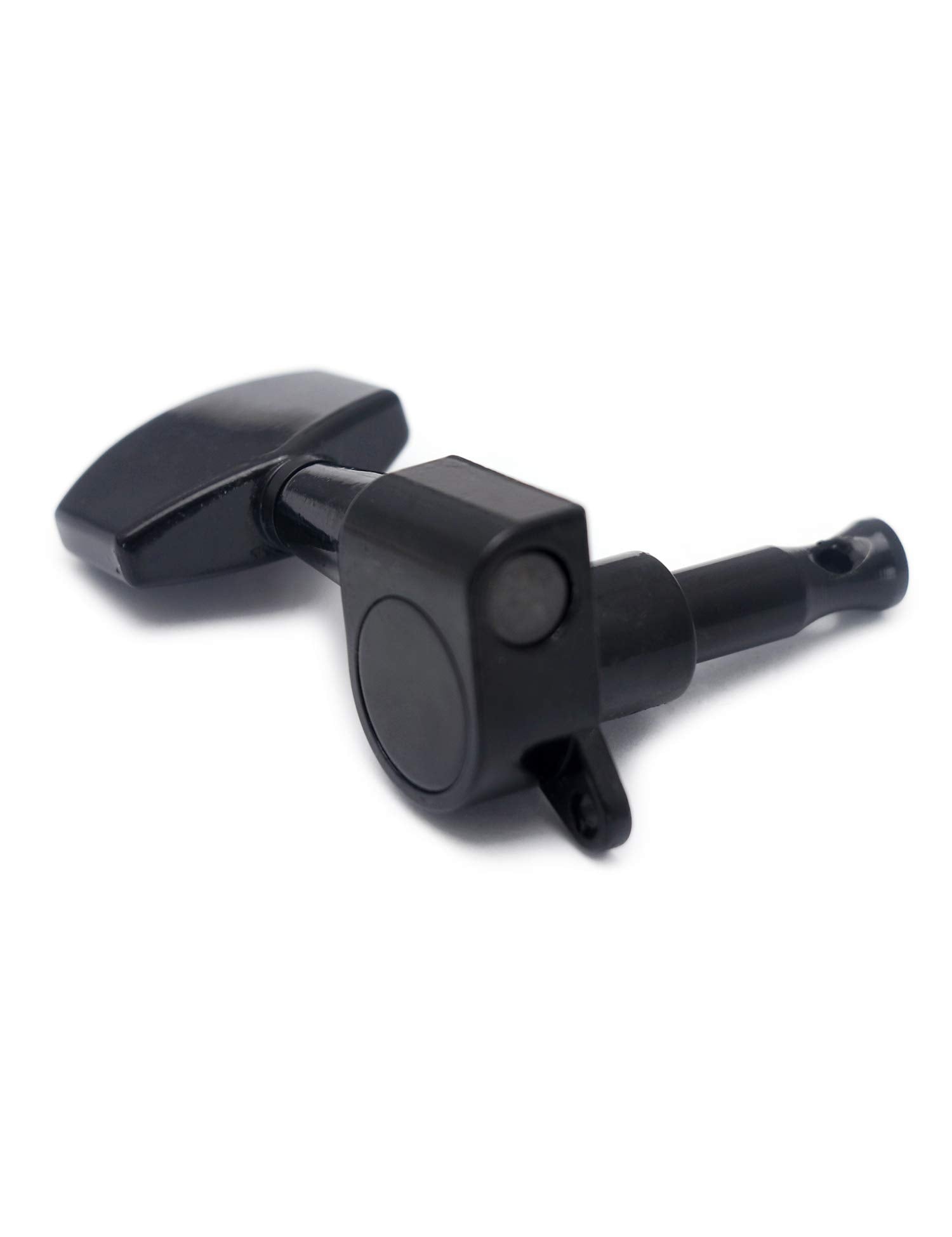 Metallor Sealed String Tuning Pegs Keys Machines Heads Tuners 3L 3R Electric Guitar Acoustic Guitar Parts Replacement Black.(Bla