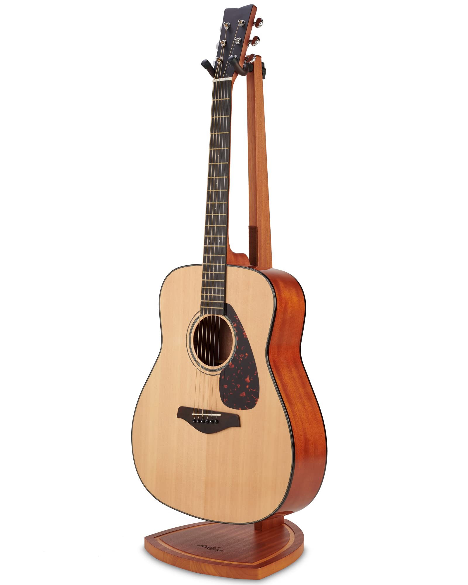 Musbeat Guitar Stand, Mahogany Wood Guitar Stand, Acoustic Guitar Stand Floor for Home Decoration and Studio Display, Electric G