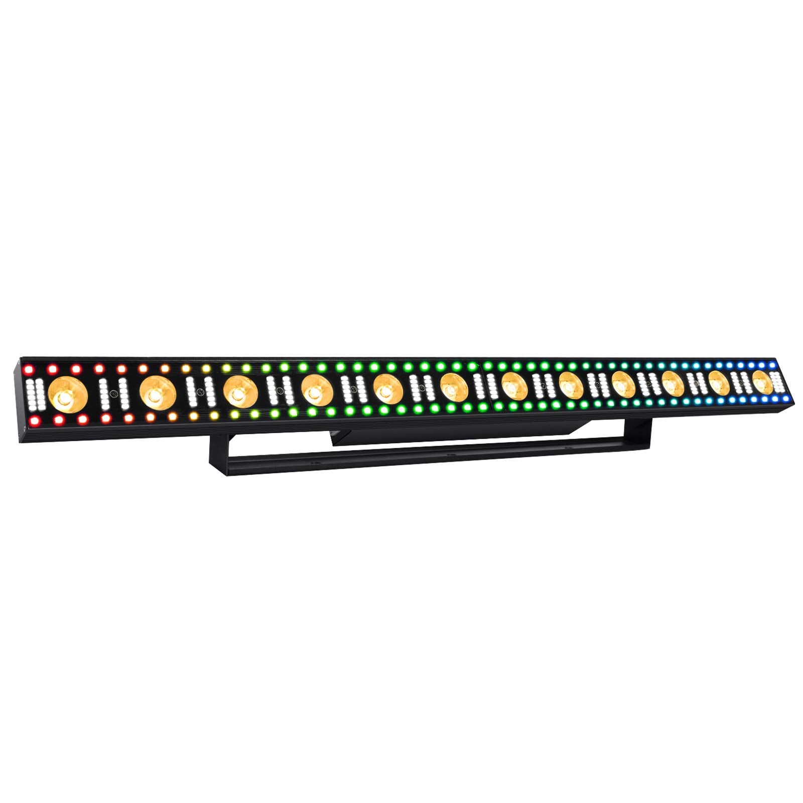 Lalucenatz Led Stage Wash Light Bar - 40In 100W Dj Light Bar 3In1 Rgb Led Strobe Beam Lighting Effects Aluminum Alloy Dmx Contro