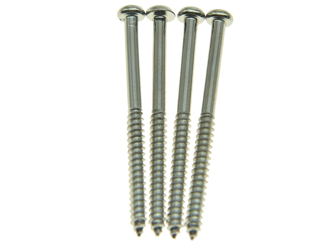 KAISH 50pcs Bass Guitar Pickup Mounting Screws Pickup Springs for Precision P Bass or J Bass or P90 Soap Bar Pickups Nickel