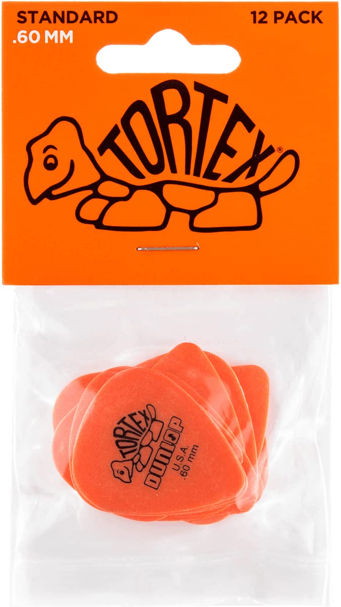 Jim Dunlop Standard 60Mm Orange Guitar Pick, 12 Pack
