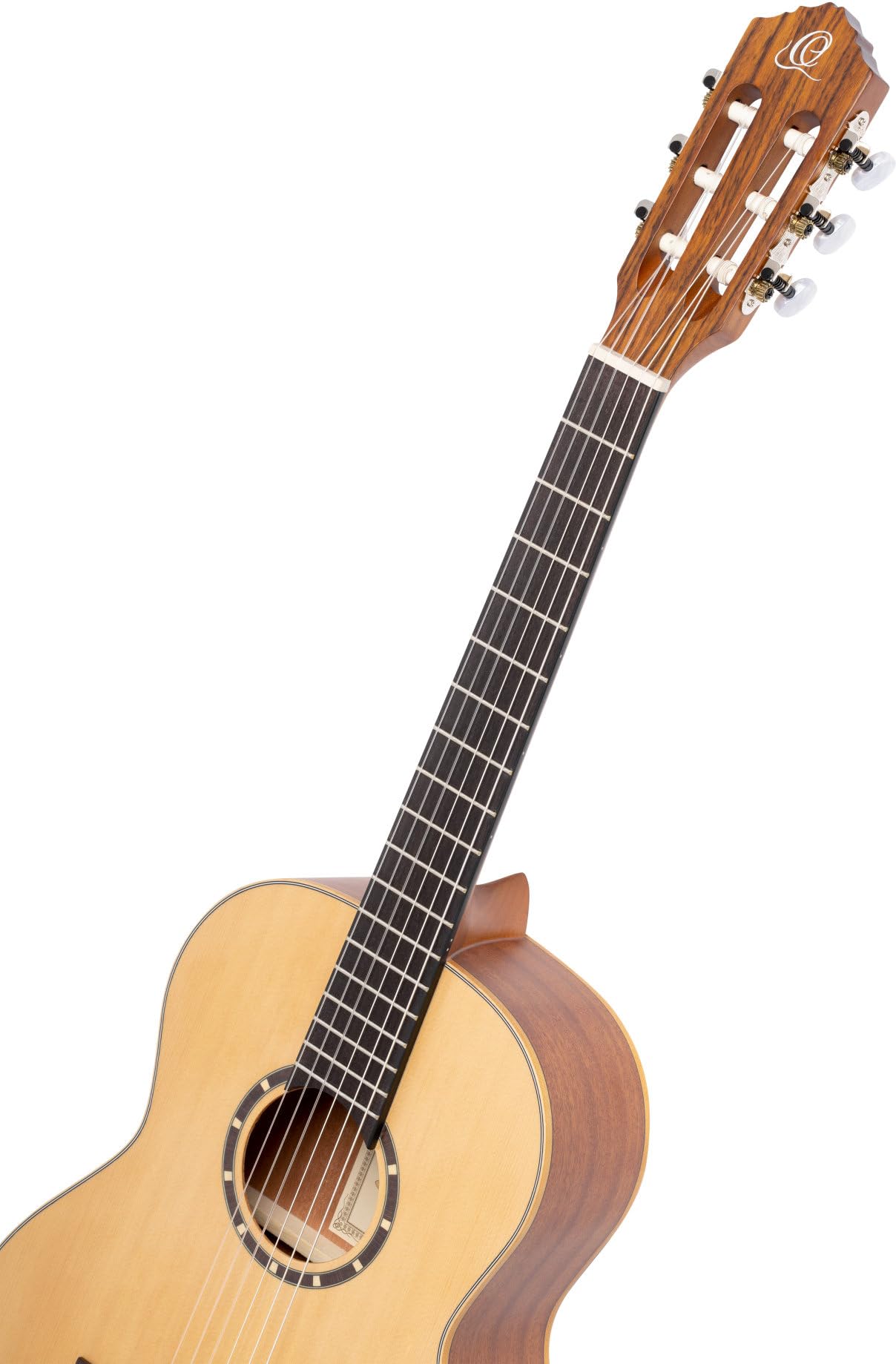 Ortega Guitars 6 String Family Series 3/4 Size Left-Handed Nylon Classical Guitar w/Bag, Spruce Top-Natural-Satin, (R121L-3/4)