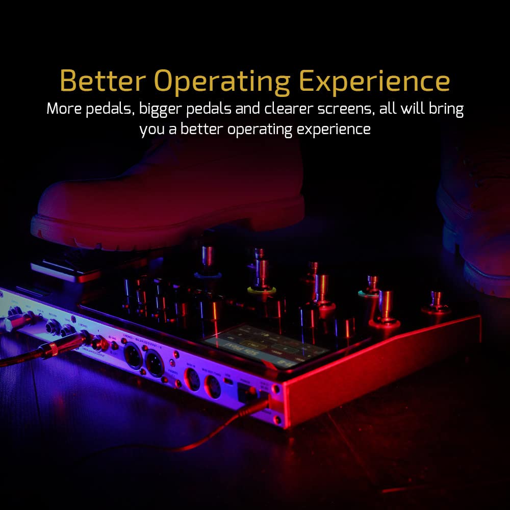 VALETON Multi Effects Processor Multi-Effects Pedal with Expression Pedal FX Loop MIDI I/O Guitar Bass Effects Pedal Amp Modelin