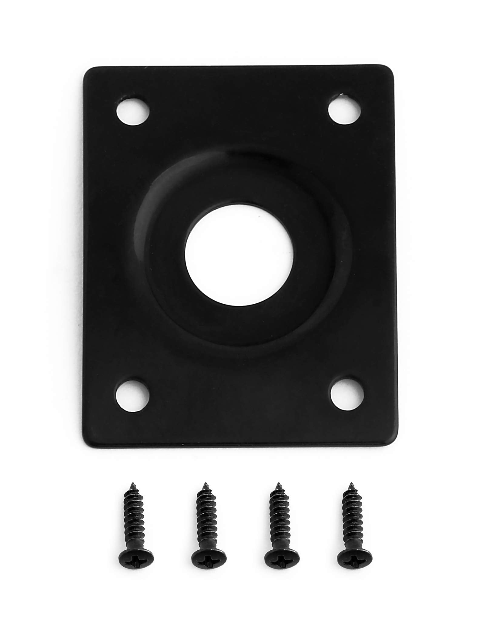 Holmer Guitar Jack Socket Plate Curved Recessed Rectangle Style Output Jack Plate Compatible with Les Paul LP Tele Style Electri